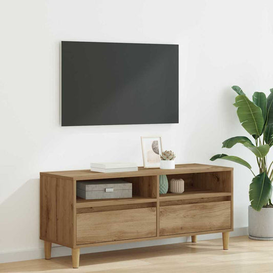 vidaXL Ντουλάπι TV με συρτάρι Artisan Oak 100 x 34,5 x 44,5 εκ.