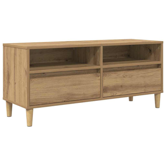 vidaXL Ντουλάπι TV με συρτάρι Artisan Oak 100 x 34,5 x 44,5 εκ.