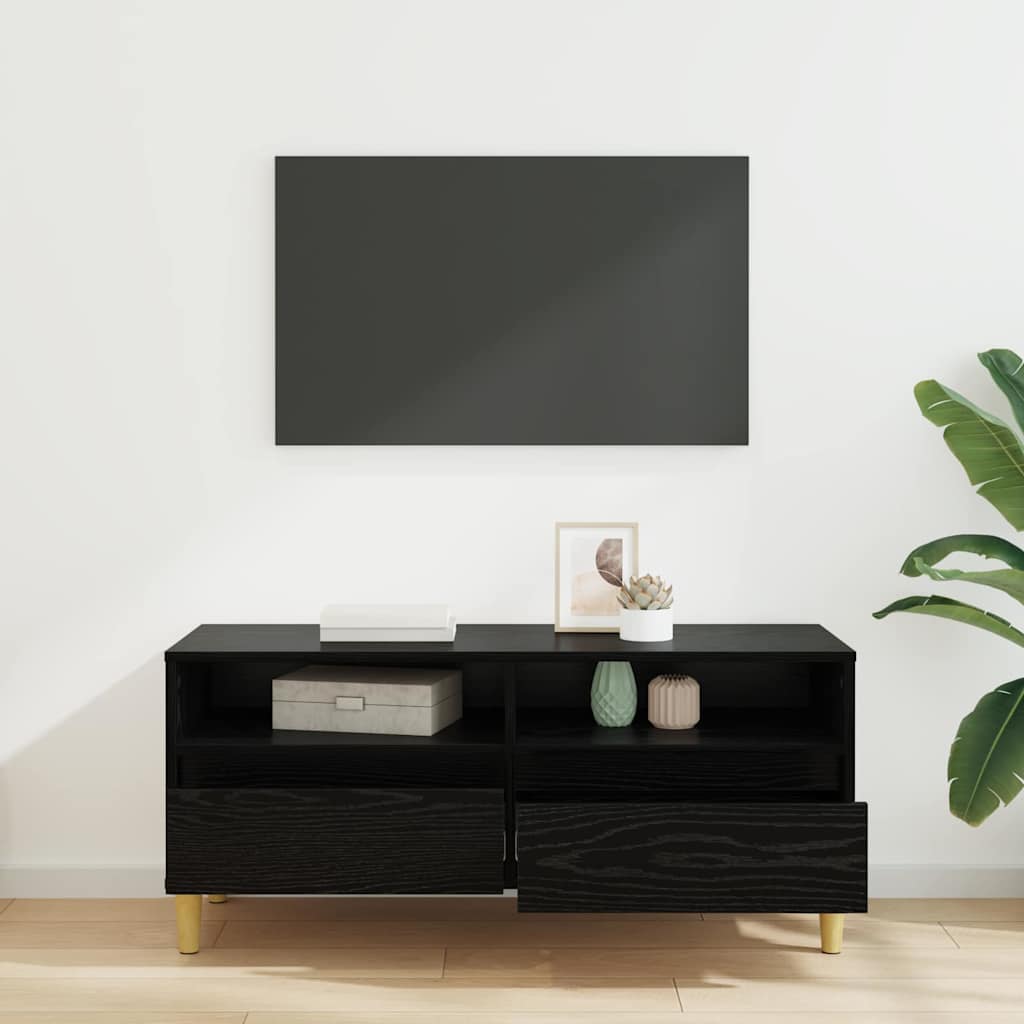 vidaXL Ντουλάπι TV Μαύρη Οξυά 100 x 34,5 x 44,5 εκ. Επεξεργασμένο ξύλο