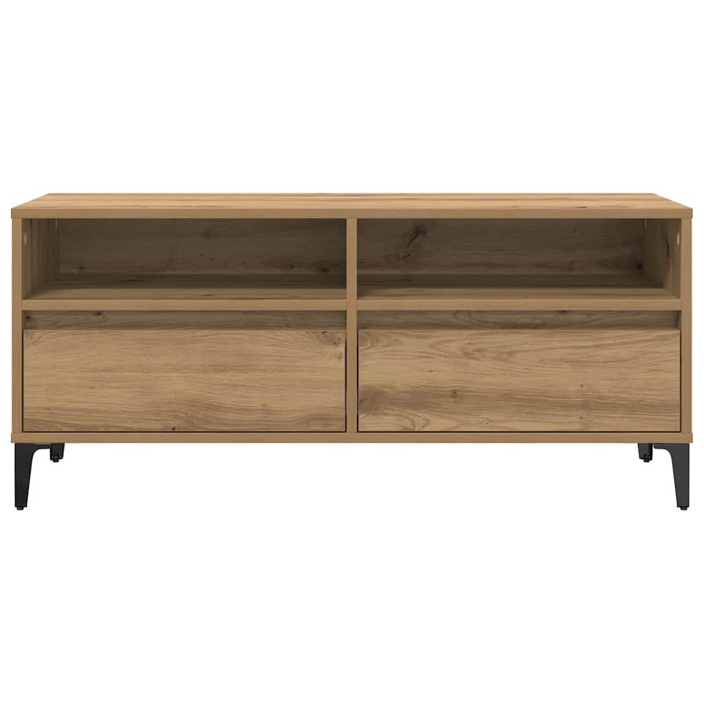 vidaXL Ντουλάπι TV με συρτάρι Artisan Oak 100 x 34,5 x 44,5 εκ.