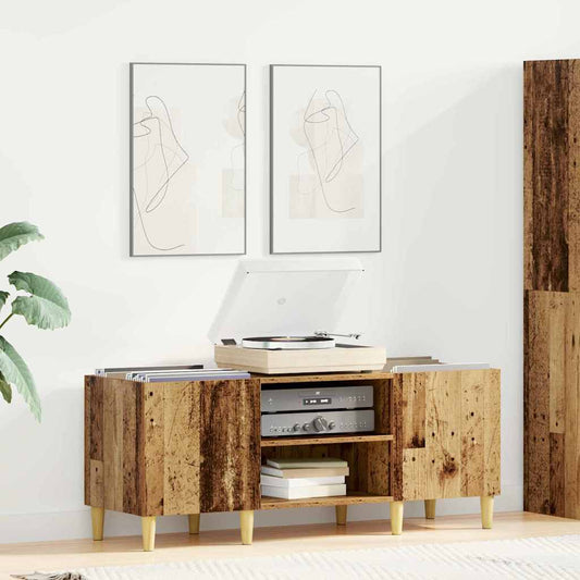 vidaXL Ντουλάπι δίσκων βινυλίου 121 x 38 x 48 cm Επεξεργασμένο Ξύλο