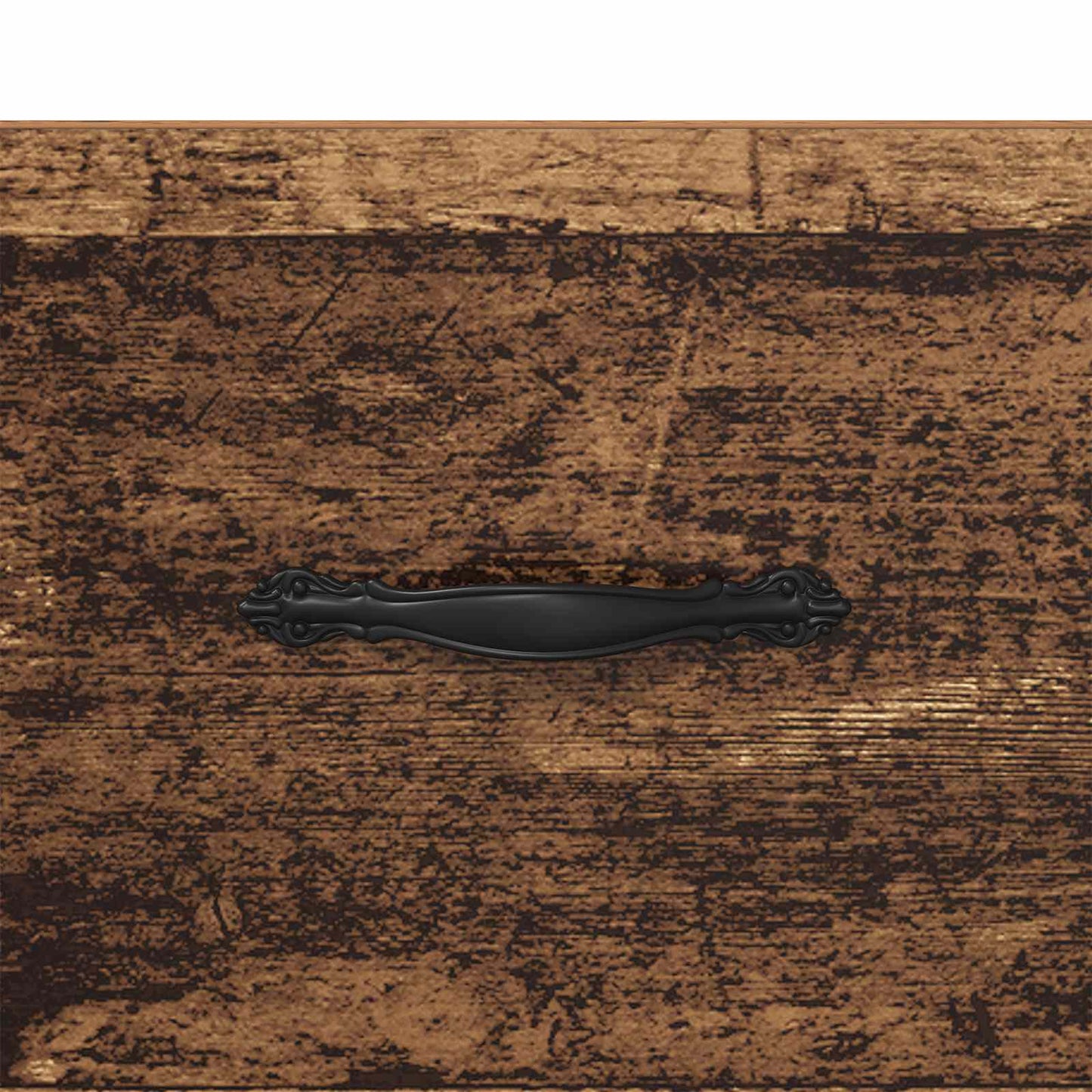 vidaXL Πλαϊνό γραφείο με συρτάρι Παλιό Ξύλο 69,5 x 34 x 90 εκ.