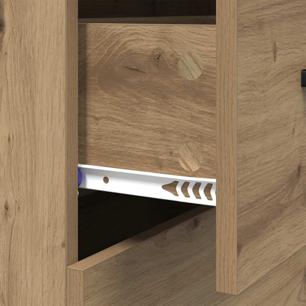vidaXL Πλαϊνό γραφείο με συρτάρι Artisan Oak 69,5 x 34 x 90 εκ.