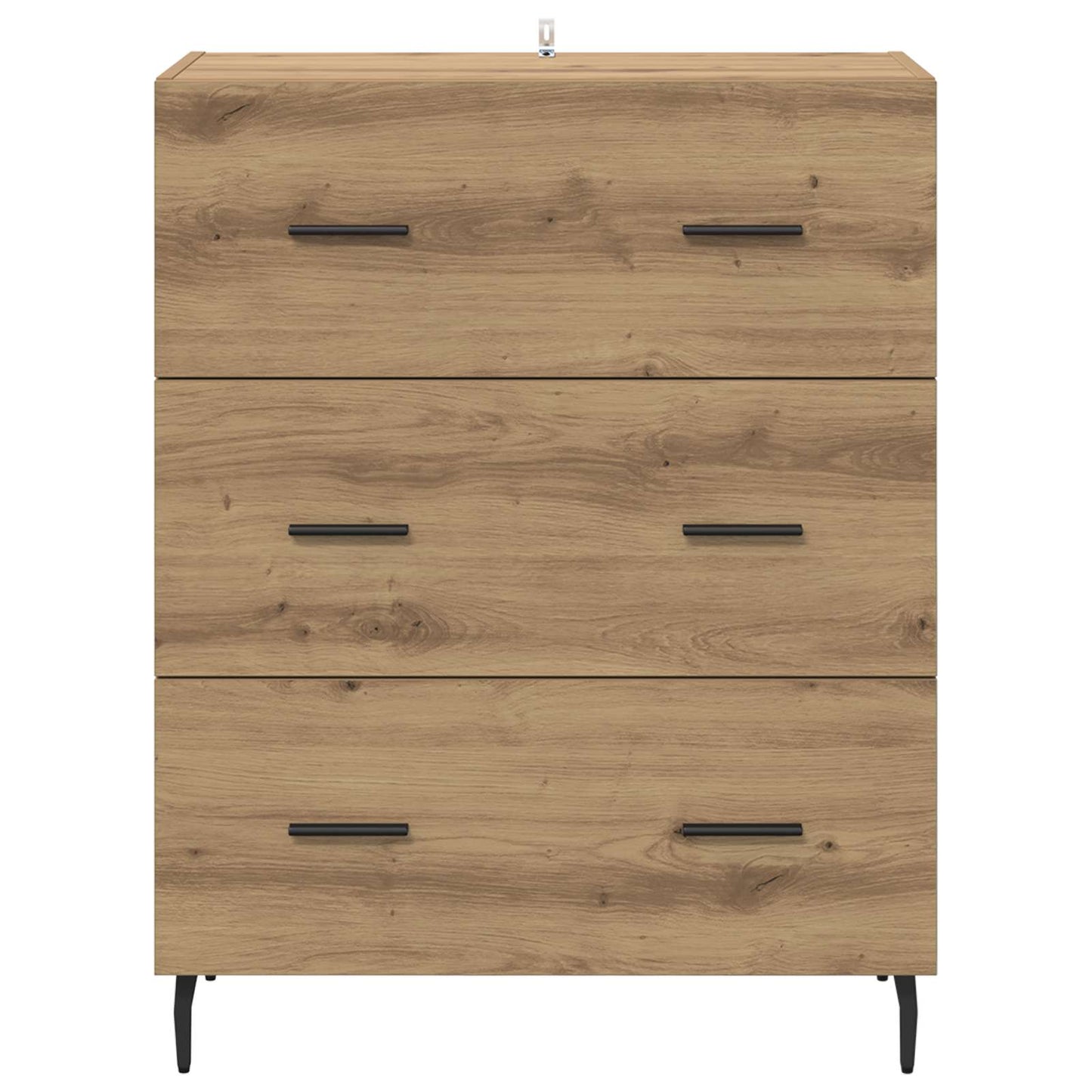 vidaXL Πλαϊνό γραφείο με συρτάρι Artisan Oak 69,5 x 34 x 90 εκ.