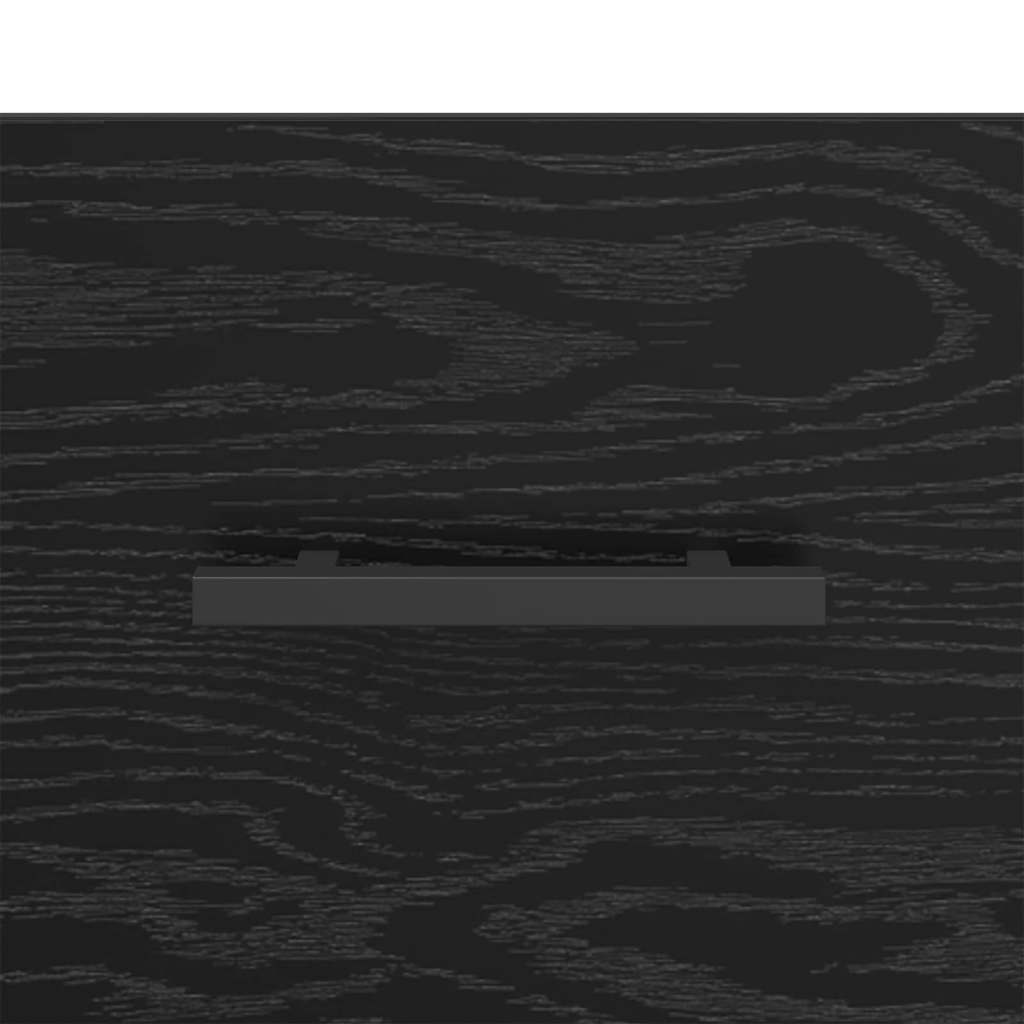vidaXL Πλαϊνό γραφείο με συρτάρι Μαύρη Οξυά 69,5 x 34 x 90 εκ.