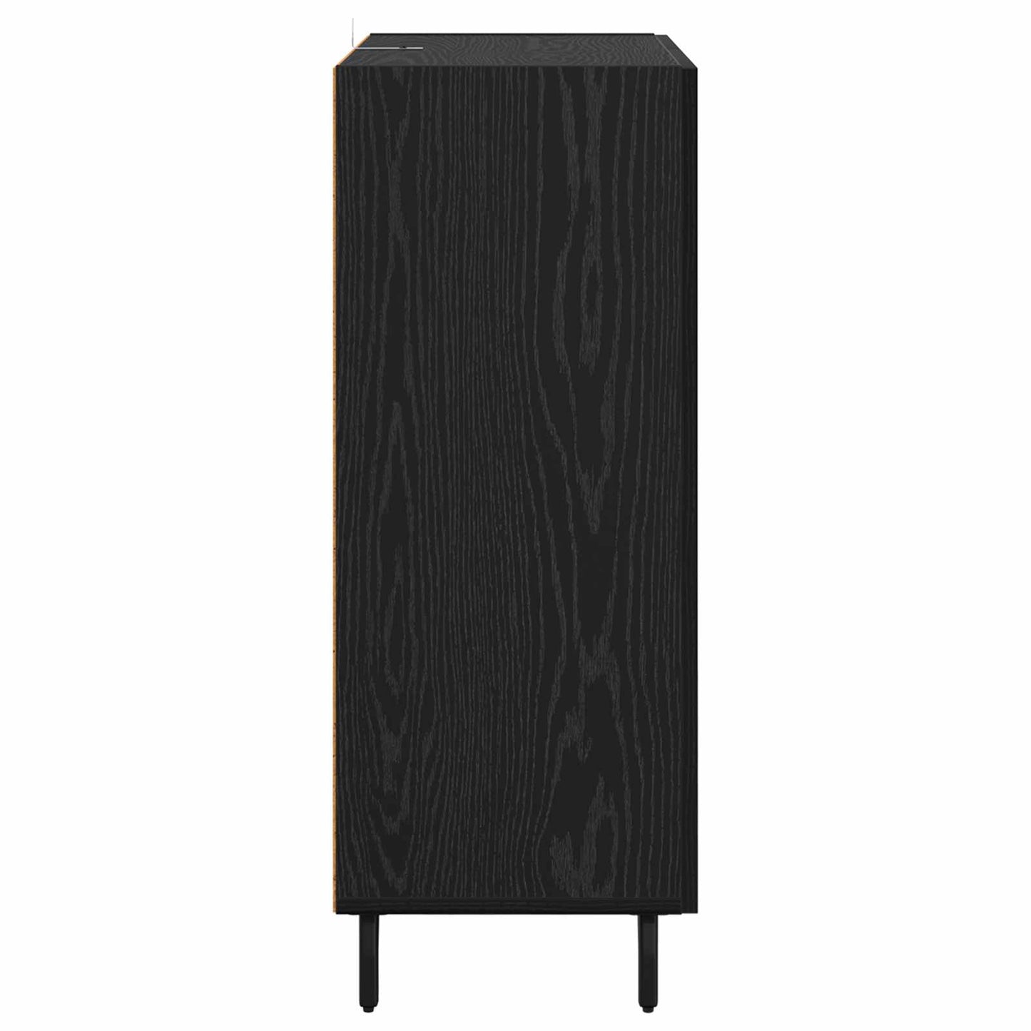 vidaXL Πλαϊνό γραφείο με συρτάρι Μαύρη Οξυά 69,5 x 34 x 90 εκ.