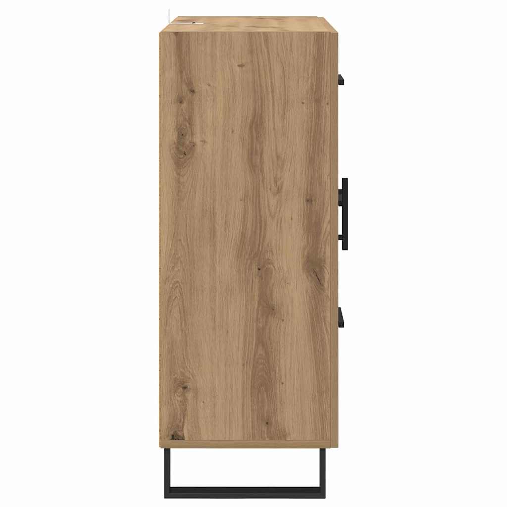 vidaXL Πλαϊνό γραφείο με συρτάρι Artisan Oak 69,5 x 34 x 90 εκ.