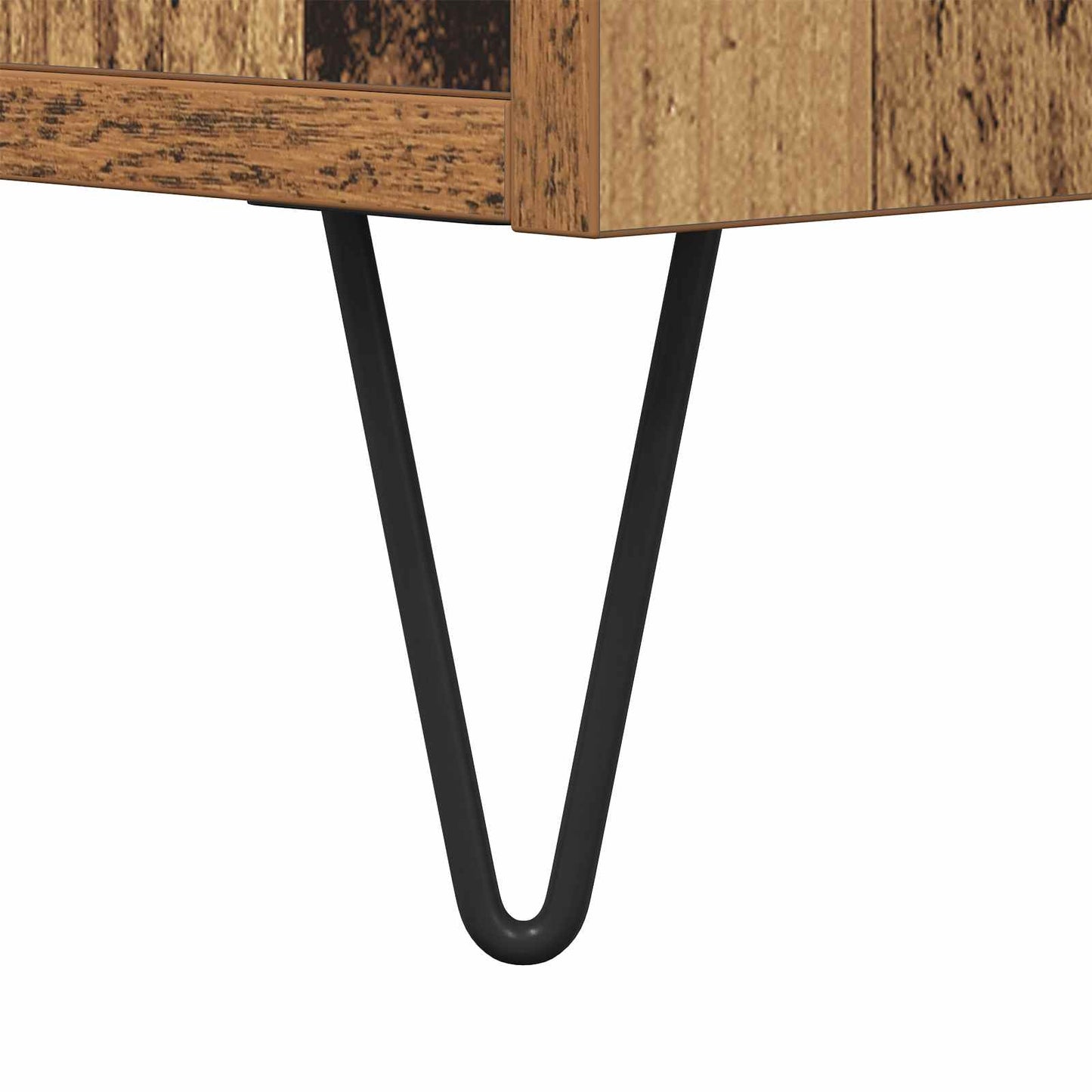 vidaXL Πλαϊνό γραφείο Παλαιό ξύλο 34 x 34.5 x 90 εκ Επεξεργασμένο ξύλο