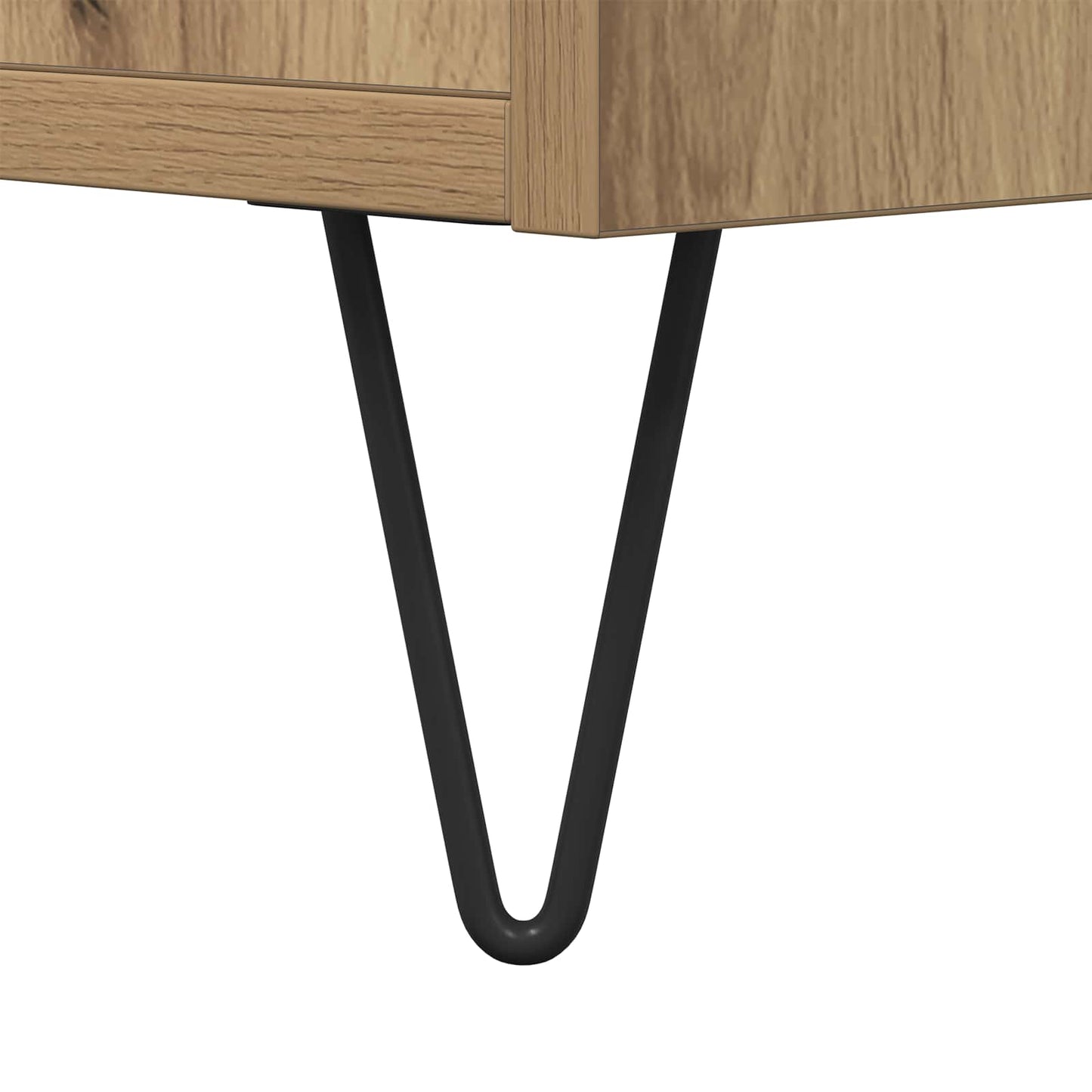 vidaXL Πλαϊνό γραφείο με συρτάρι artisan δρυς 34 x 34.5 x 90 εκ