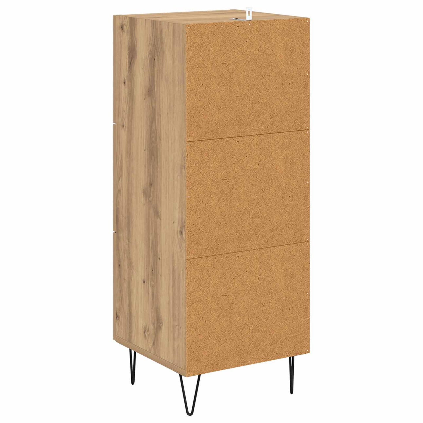 vidaXL Πλαϊνό γραφείο με συρτάρι artisan δρυς 34 x 34.5 x 90 εκ