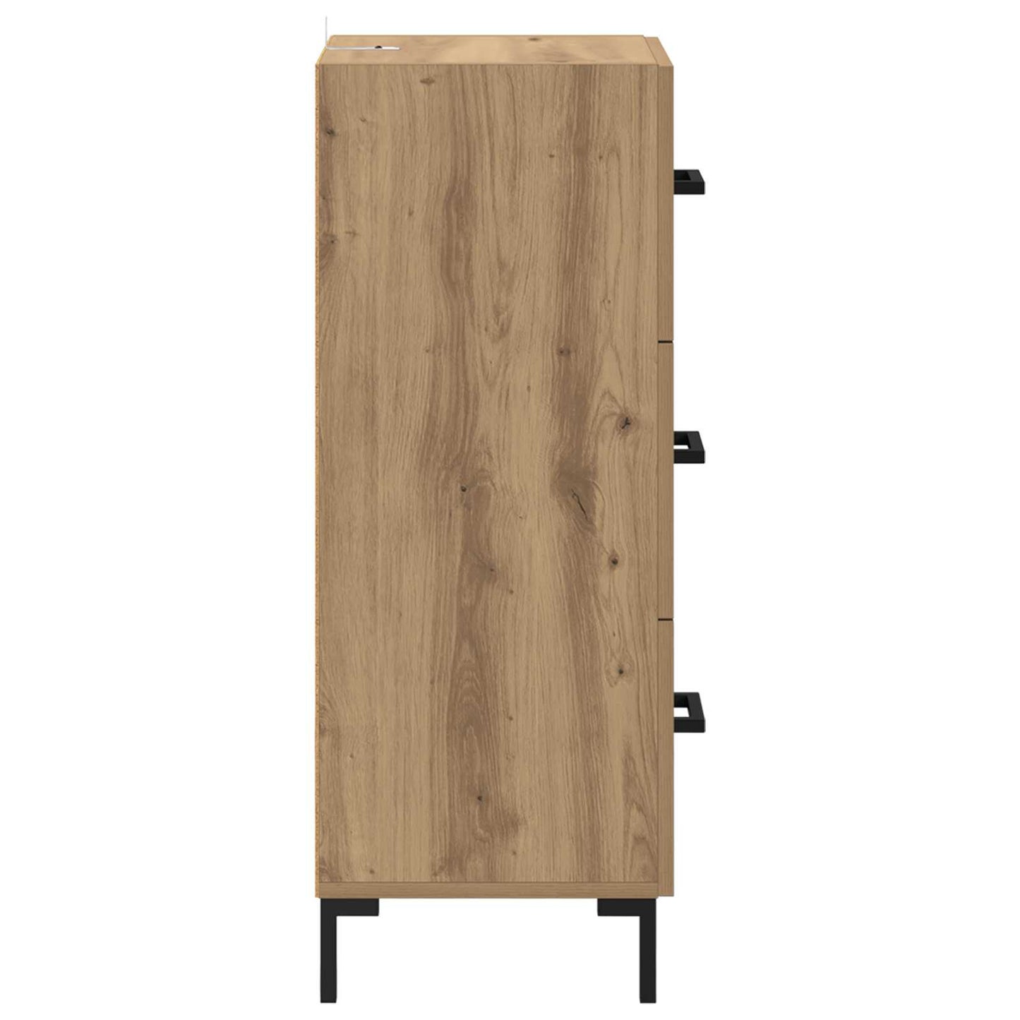 vidaXL Πλαϊνό γραφείο με συρτάρι Artisan Oak 34,5 x 34 x 90 εκ.