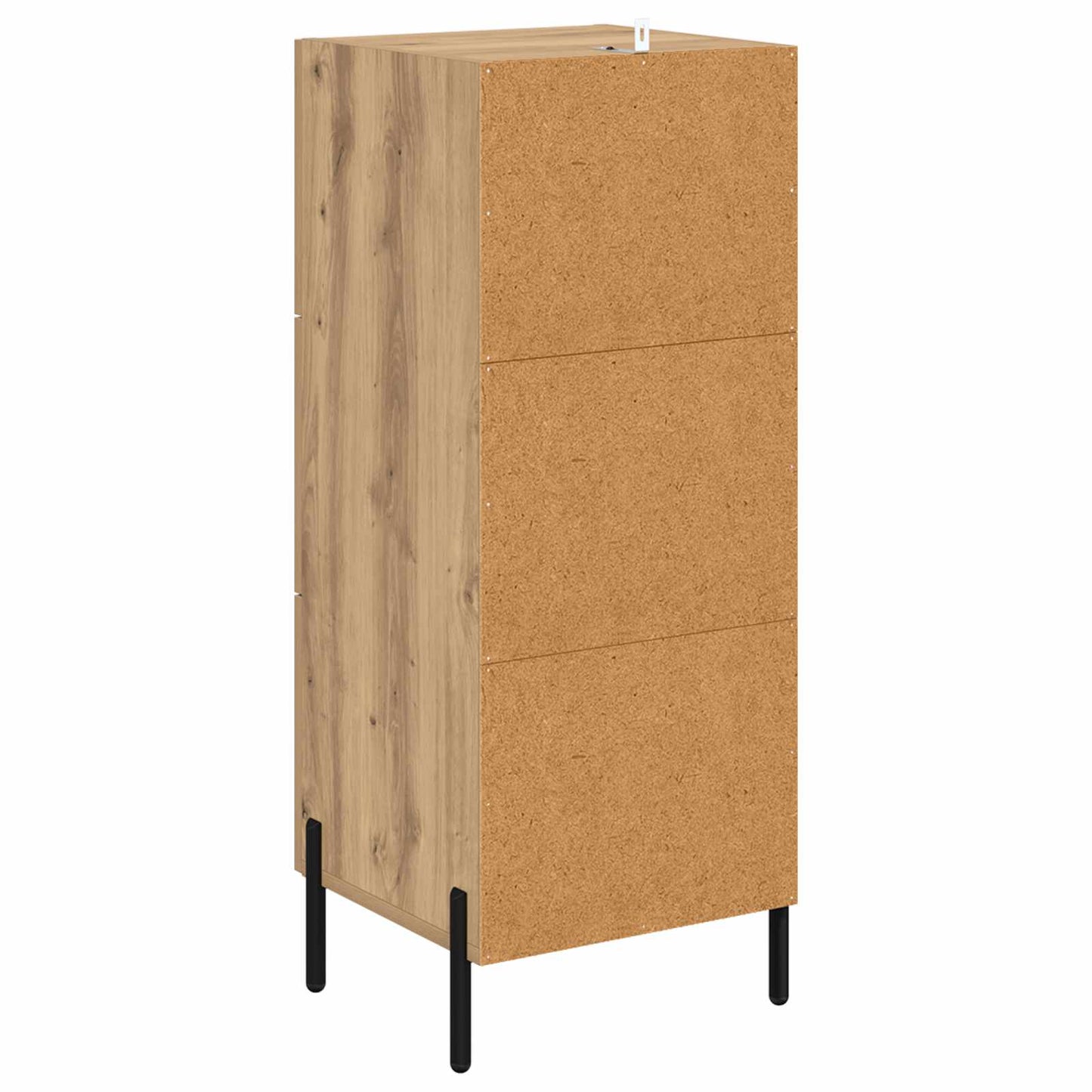 vidaXL Πλαϊνό γραφείο με συρτάρι artisan δρυς 34 x 34.5 x 90 εκ