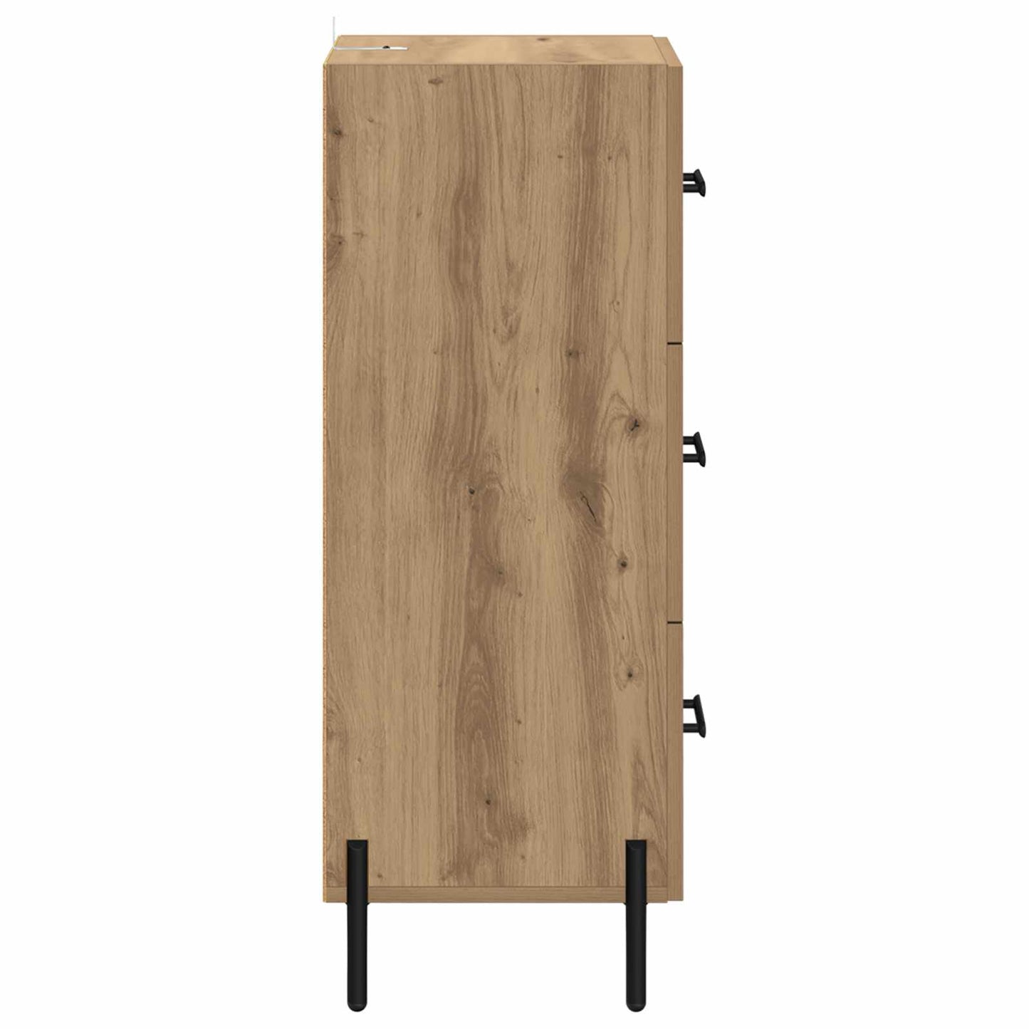 vidaXL Πλαϊνό γραφείο με συρτάρι artisan δρυς 34 x 34.5 x 90 εκ