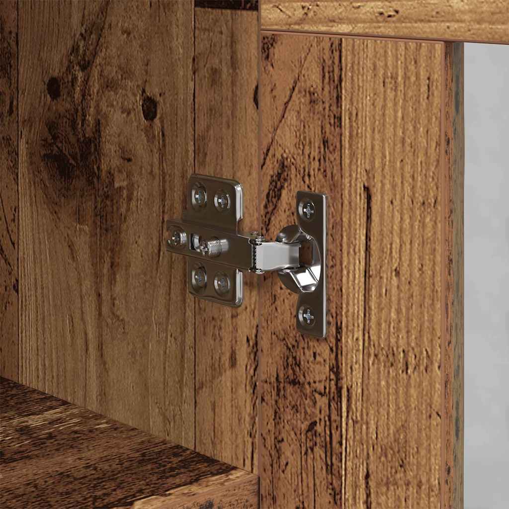 vidaXL Πλαϊνό γραφείο Παλαιό ξύλο 34 x 34.5 x 90 εκ Επεξεργασμένο ξύλο