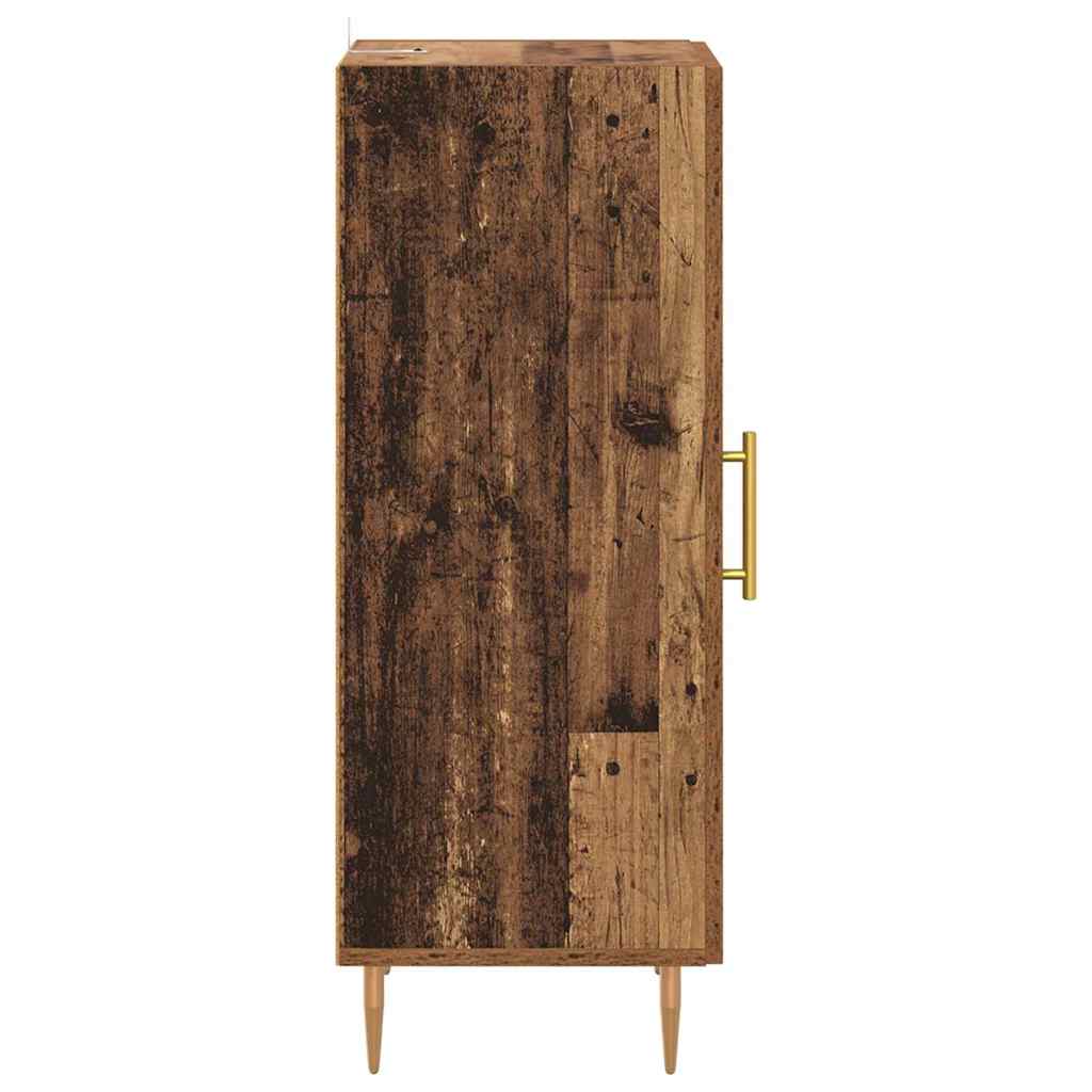 vidaXL Πλαϊνό γραφείο Παλαιό ξύλο 34 x 34.5 x 90 εκ Επεξεργασμένο ξύλο