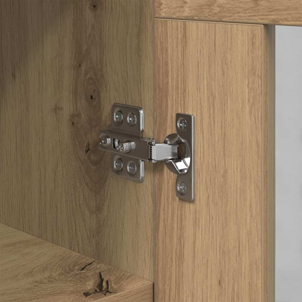 vidaXL Πλαϊνό γραφείο artisan δρυς 34 x 34.5 x 90 εκ