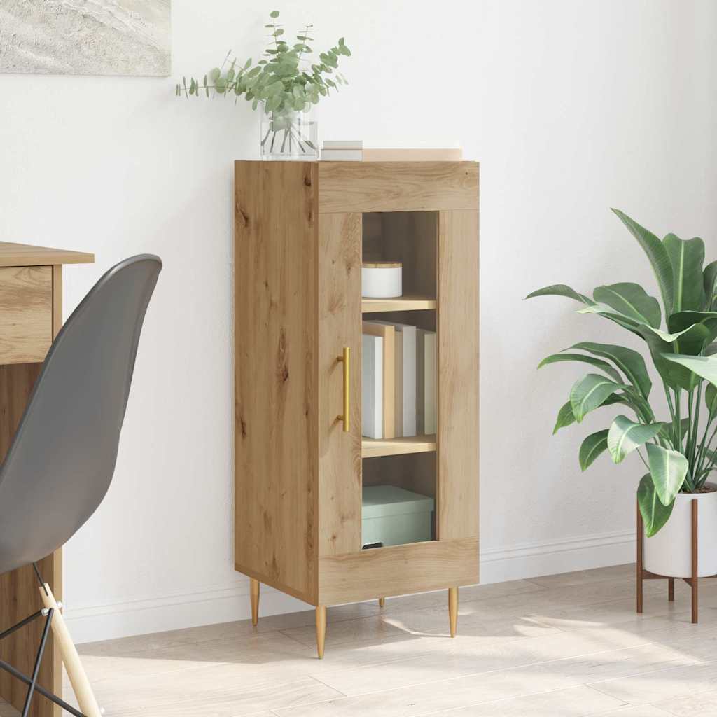 vidaXL Πλαϊνό γραφείο artisan δρυς 34 x 34.5 x 90 εκ