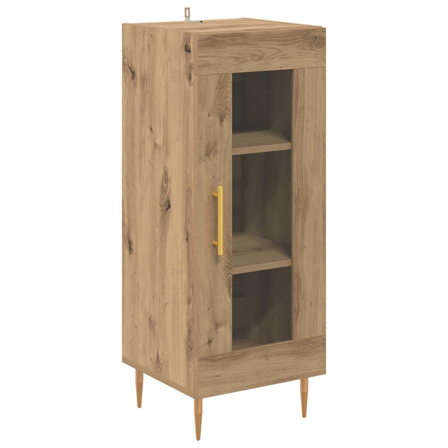 vidaXL Πλαϊνό γραφείο artisan δρυς 34 x 34.5 x 90 εκ