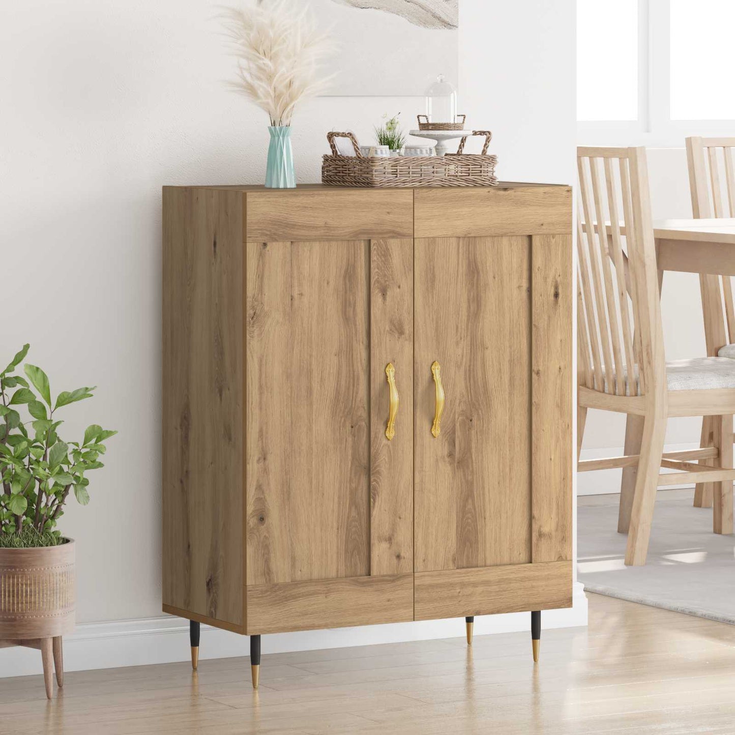 vidaXL Πλαϊνό γραφείο Artisan Oak 69,5 x 34 x 90 εκ.