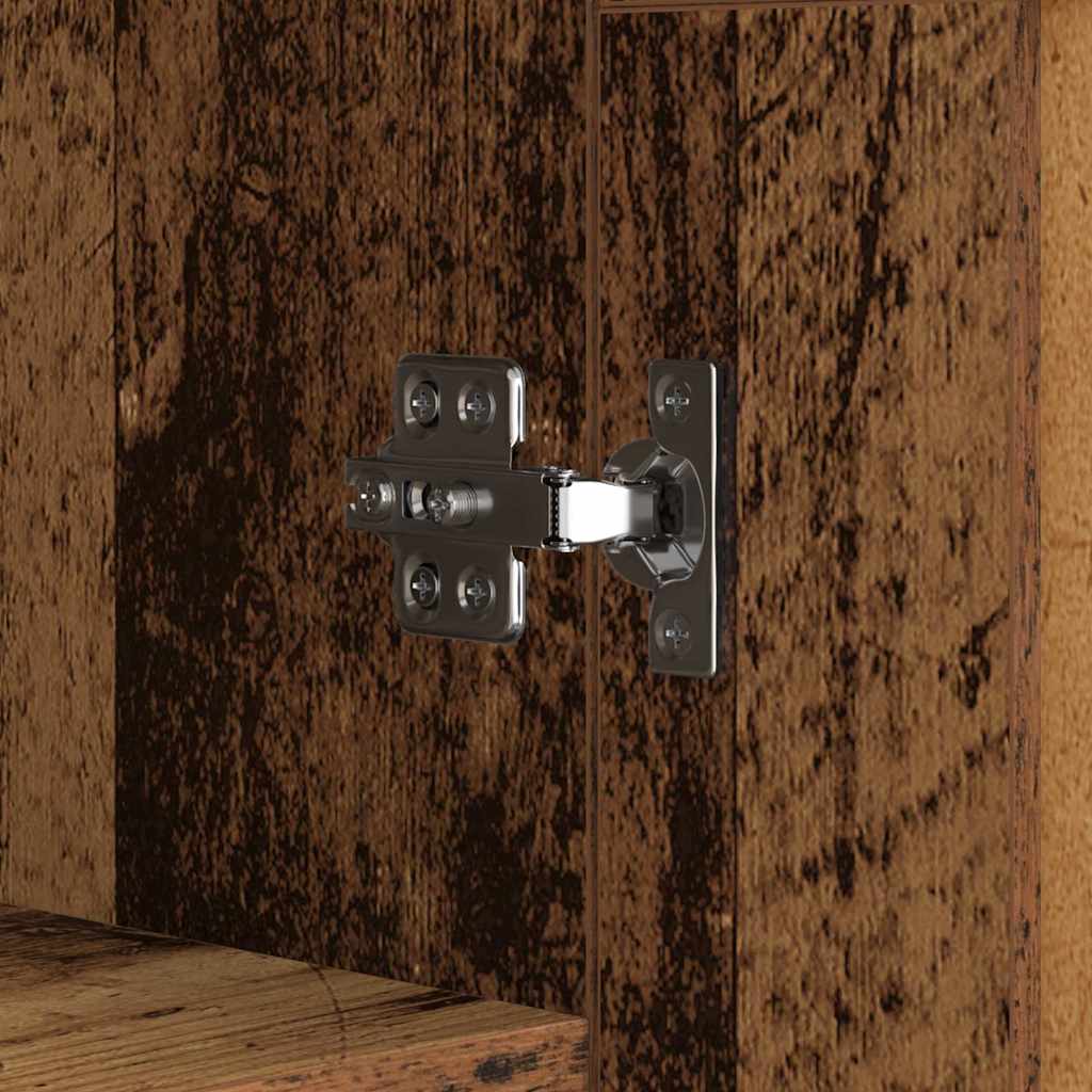 vidaXL Πλαϊνό γραφείο Παλιό Ξύλο 69,5 x 34 x 90 εκ.