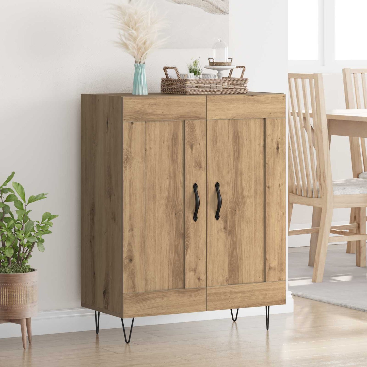 vidaXL Πλαϊνό γραφείο Artisan Oak 69,5 x 34 x 90 εκ.