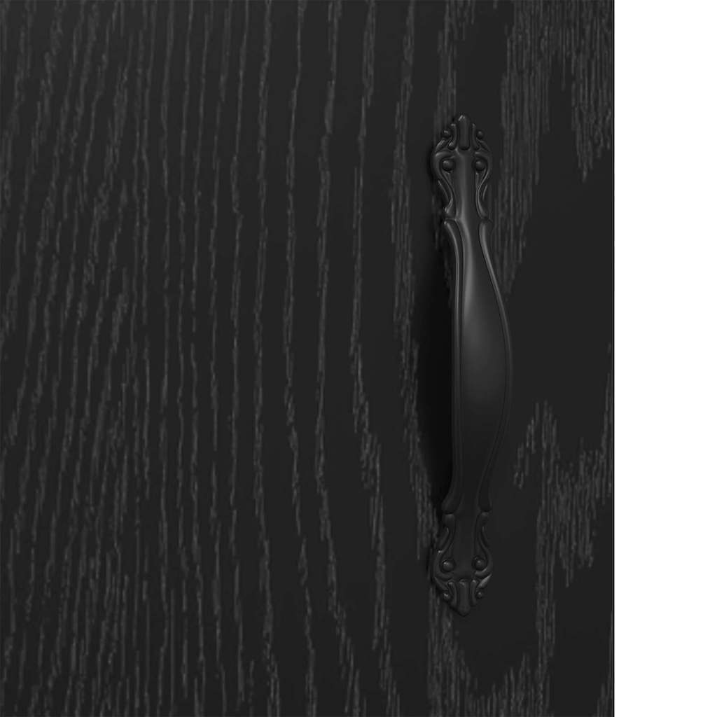 vidaXL Πλαϊνό γραφείο Μαύρη Οξυά 69,5 x 34 x 90 εκ.