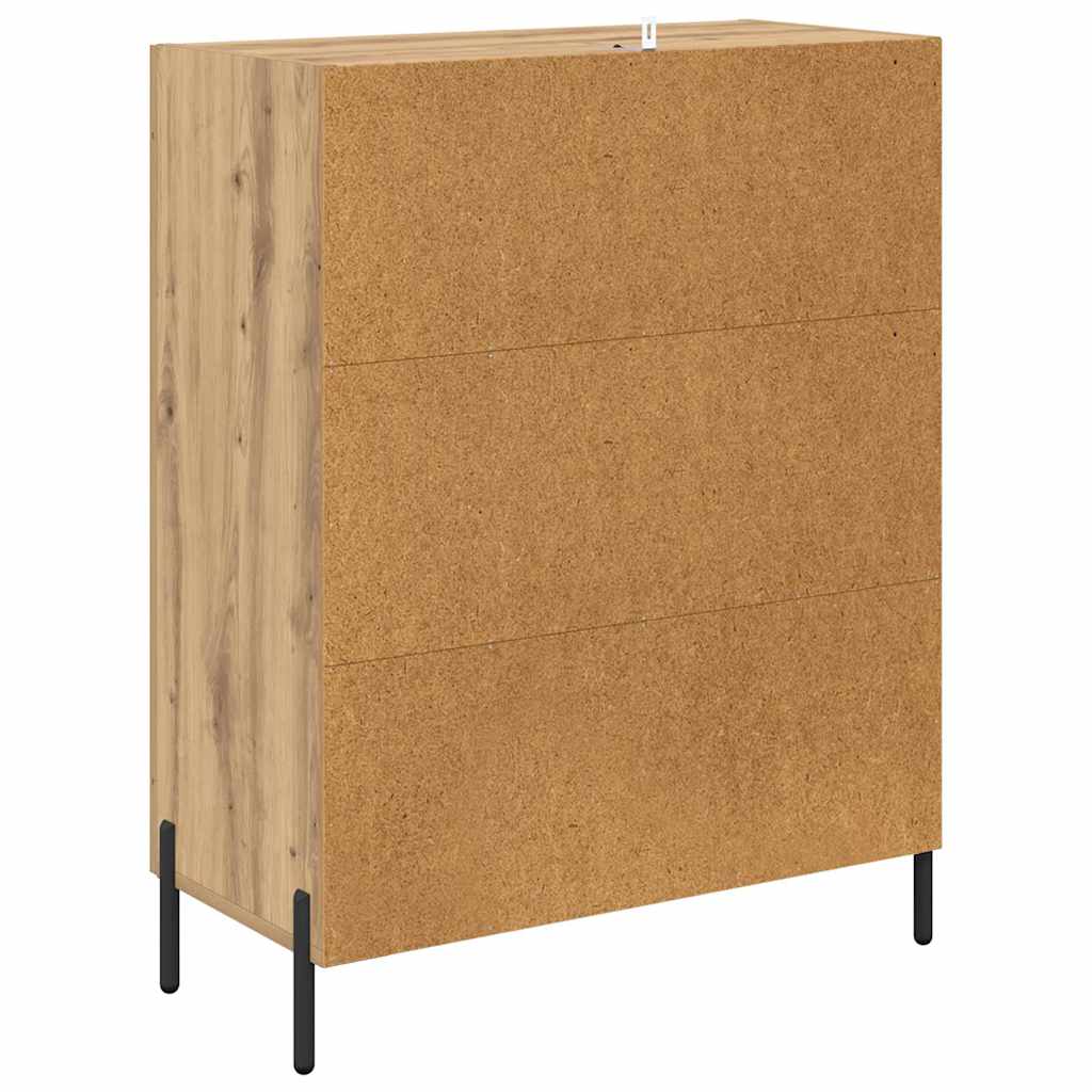 vidaXL Πλαϊνό γραφείο Artisan Oak 69,5 x 34 x 90 εκ.