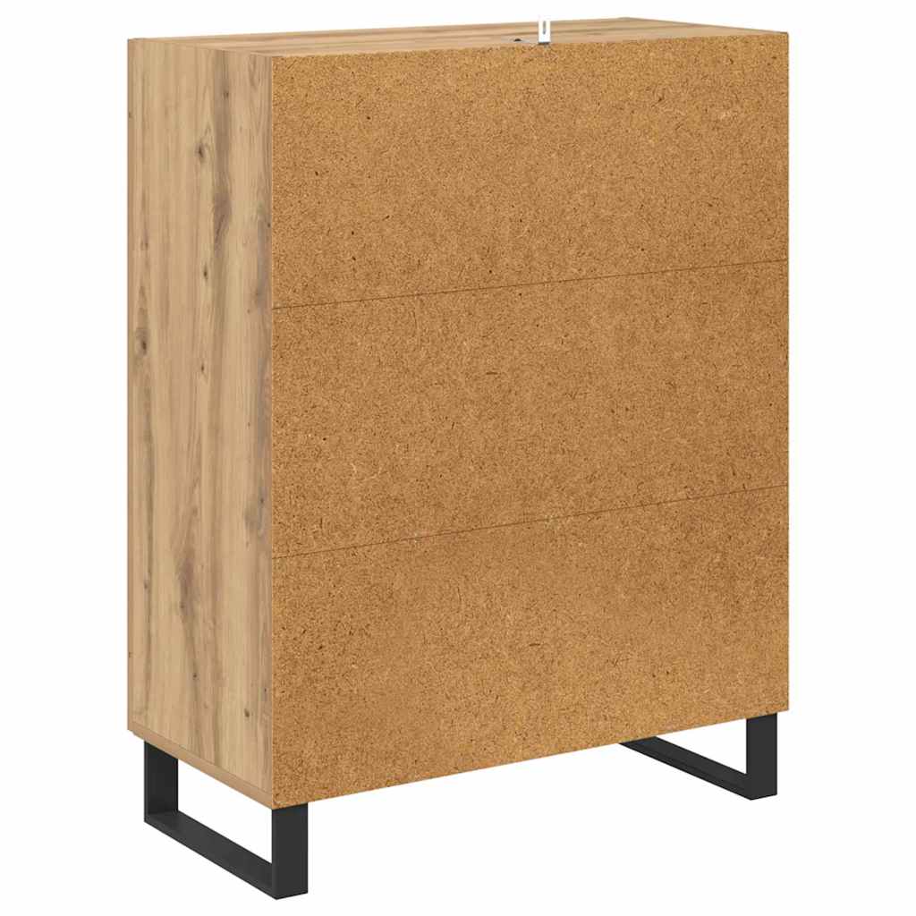 vidaXL Πλαϊνό γραφείο Artisan Oak 69,5 x 34 x 90 εκ.