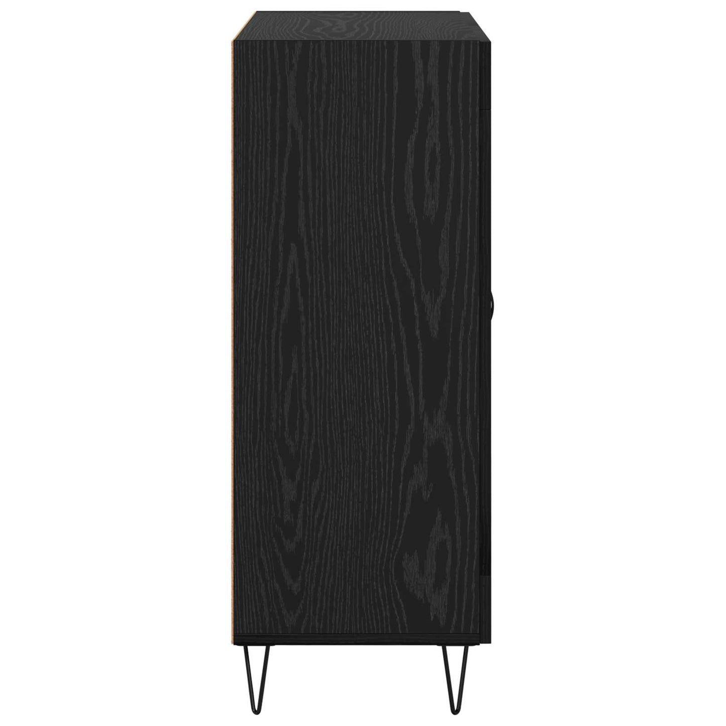 vidaXL Πλαϊνό γραφείο με συρτάρι Μαύρη Δρυς 69,5 x 34 x 90 εκ.