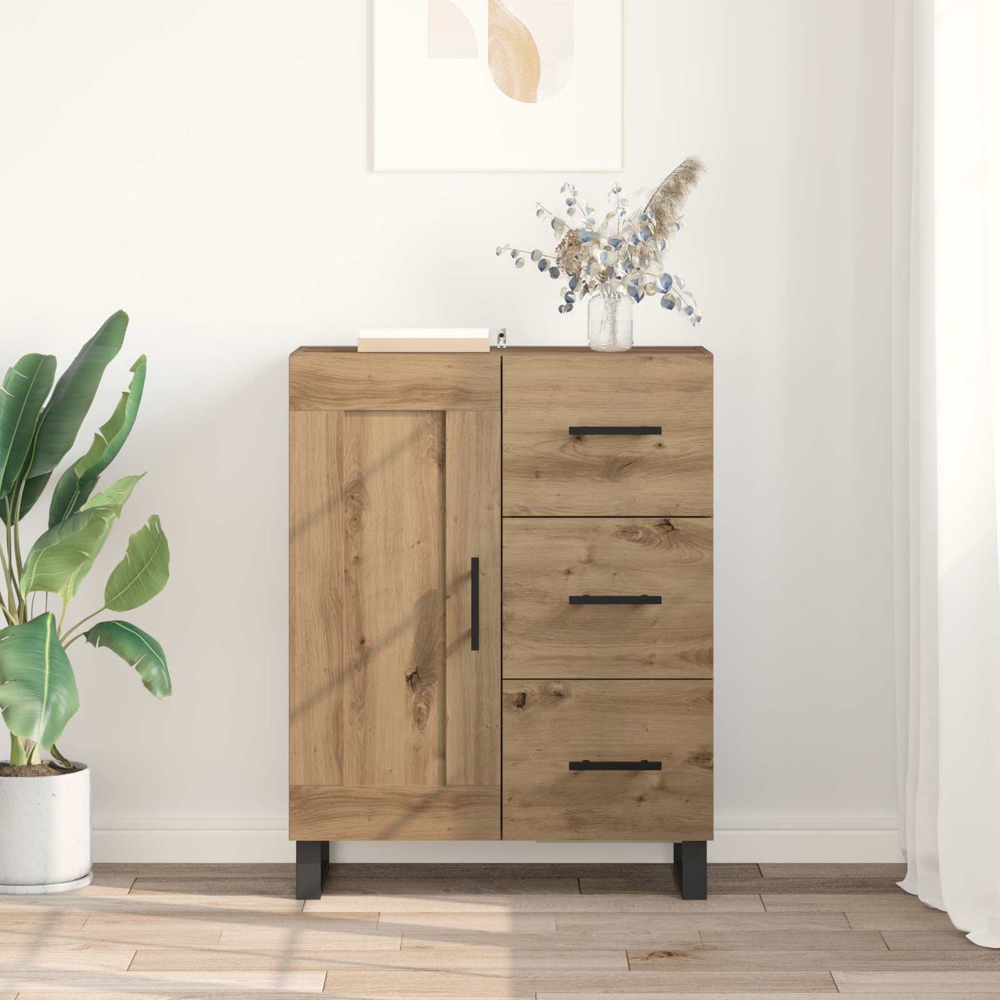 vidaXL Πλαϊνό γραφείο Artisan Oak 69,5 x 34 x 90 εκ.