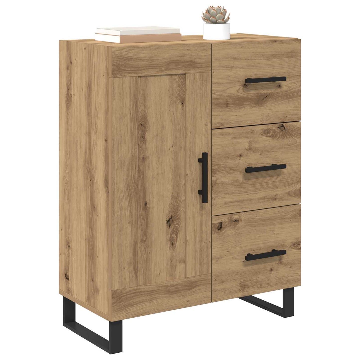 vidaXL Πλαϊνό γραφείο Artisan Oak 69,5 x 34 x 90 εκ.