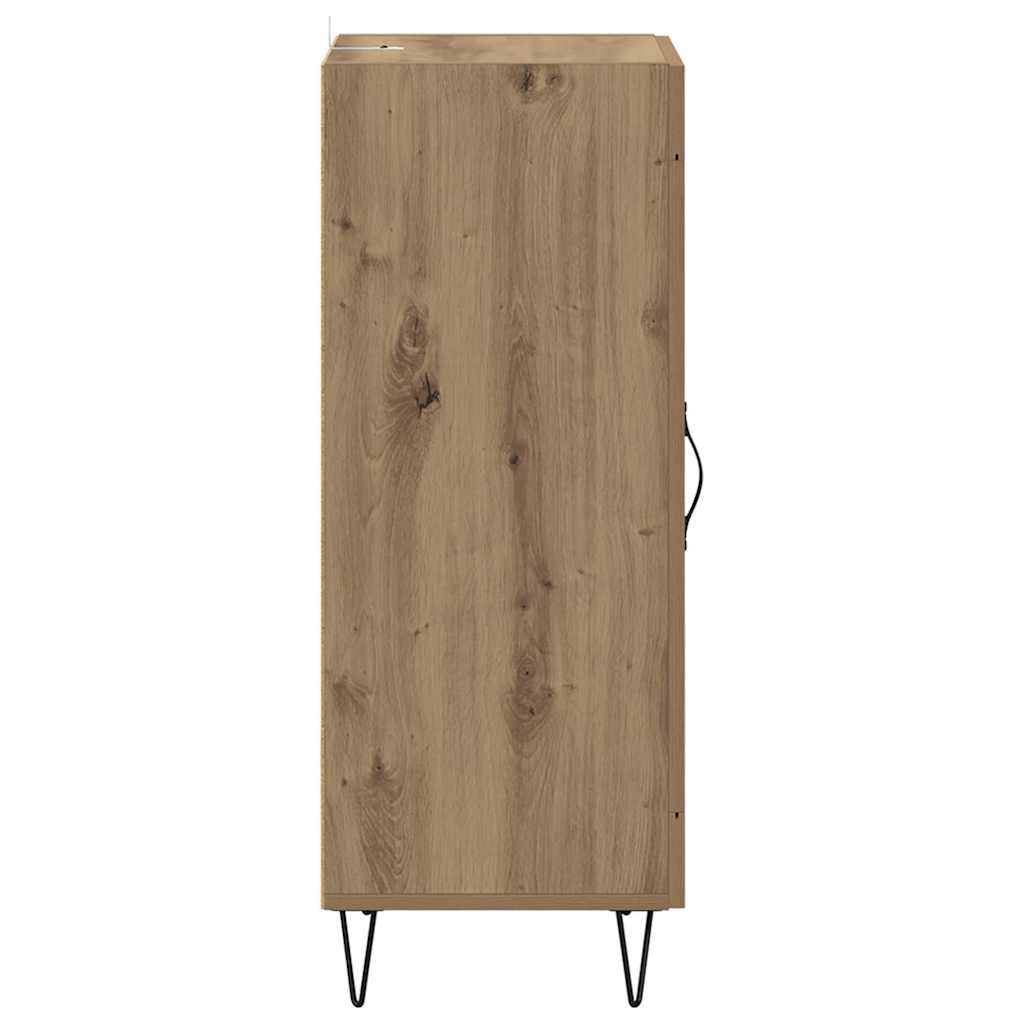 vidaXL Πλαϊνό γραφείο Artisan Oak 34,5 x 34 x 90 εκ.