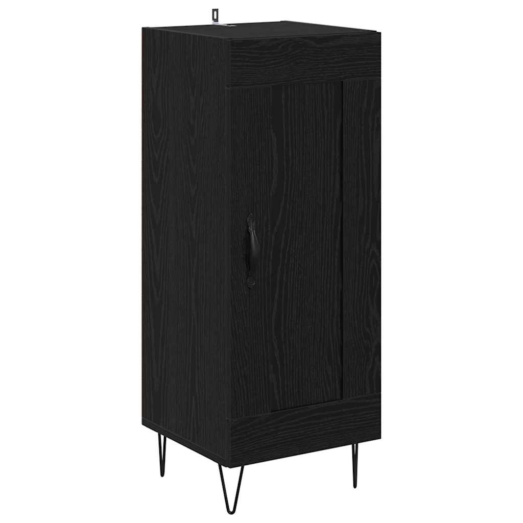 vidaXL Πλαϊνό γραφείο Μαύρη Οξυά 34,5 x 34 x 90 εκ.