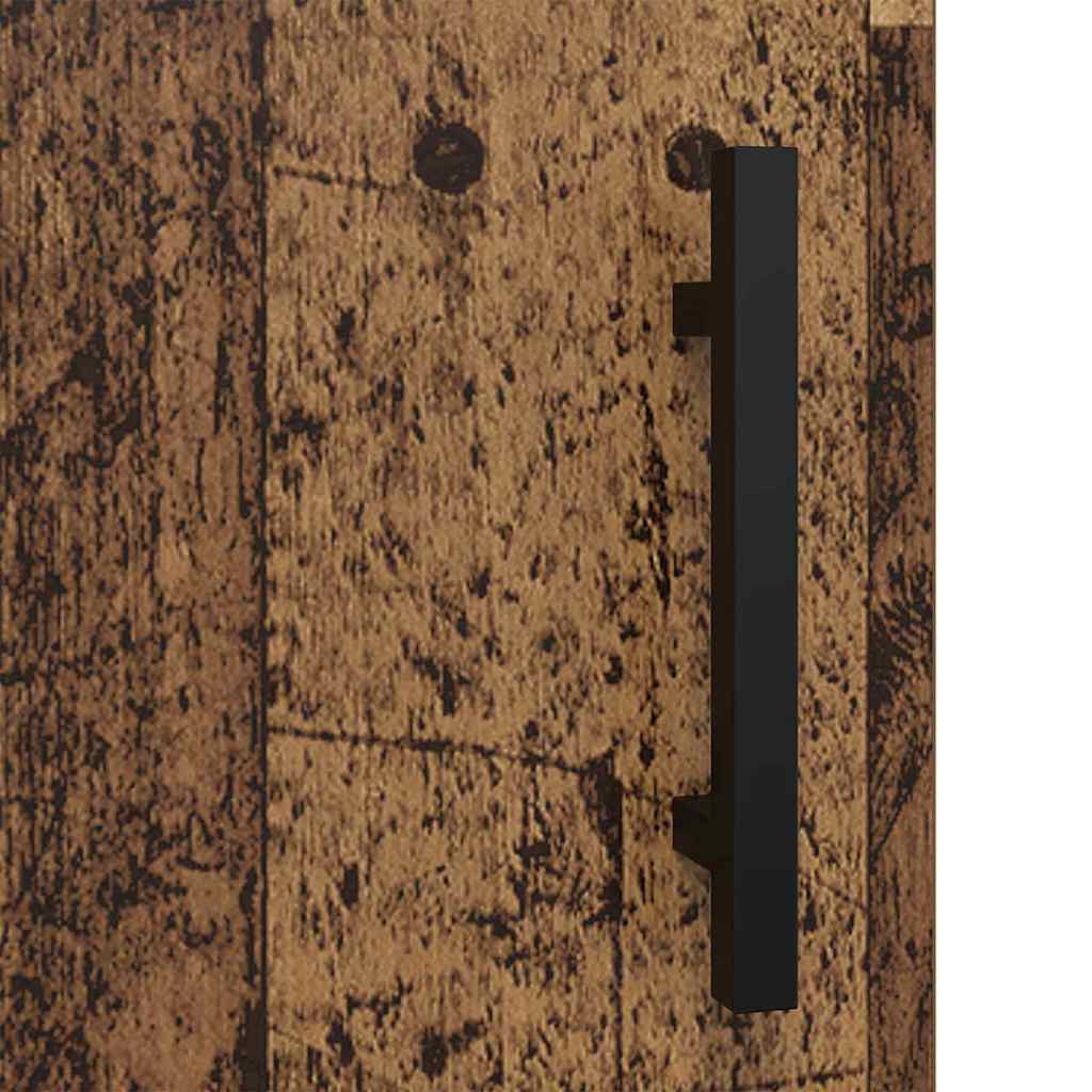 vidaXL Πλαϊνό γραφείο Παλιό Ξύλο 34,5 x 34 x 90 εκ.