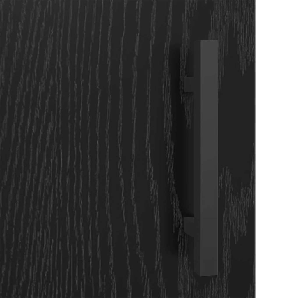 vidaXL Πλαϊνό γραφείο Μαύρη Οξυά 34,5 x 34 x 90 εκ.