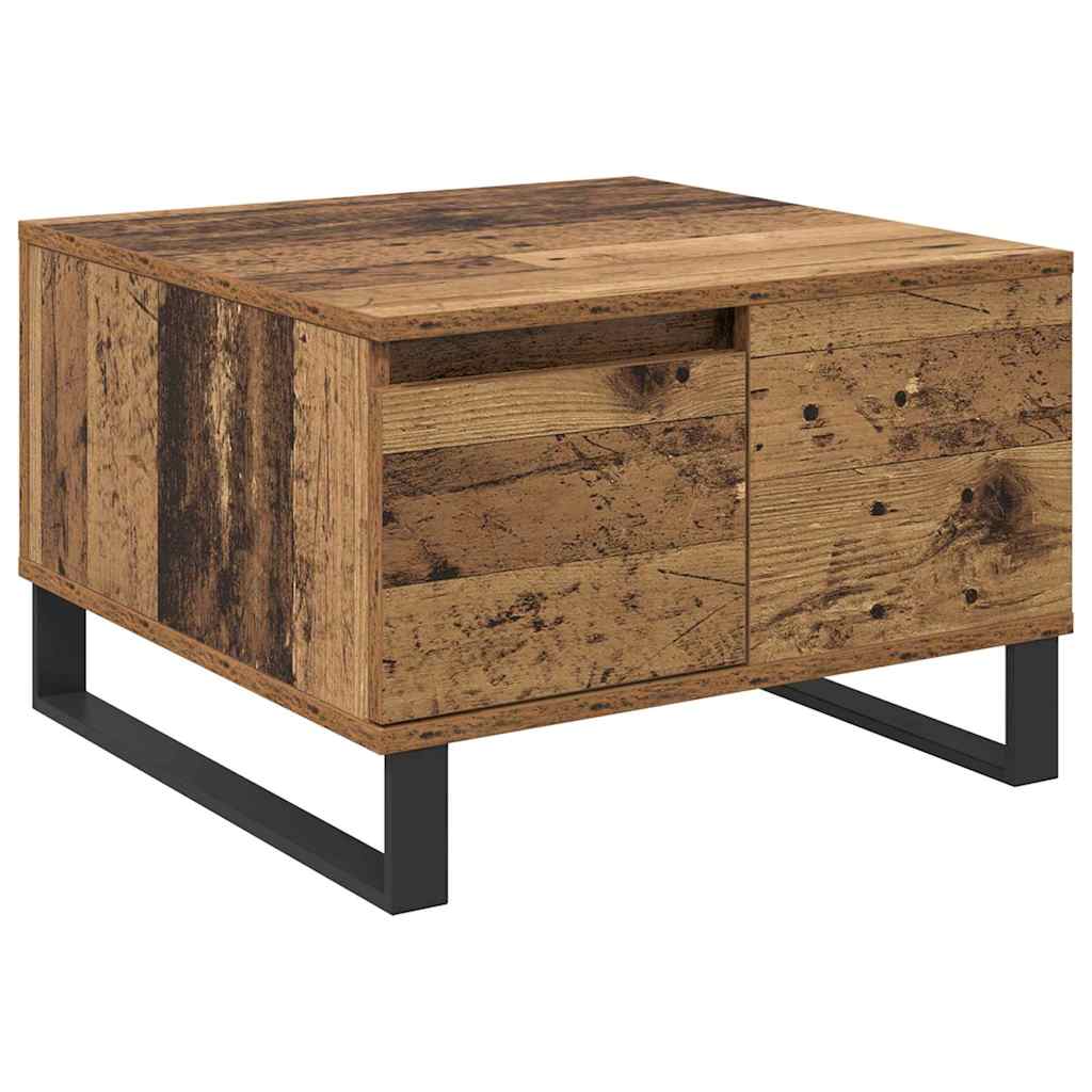 vidaXL Τραπεζάκι σαλονιού Παλιό Ξύλο 55 x 55 x 36,5 εκ
