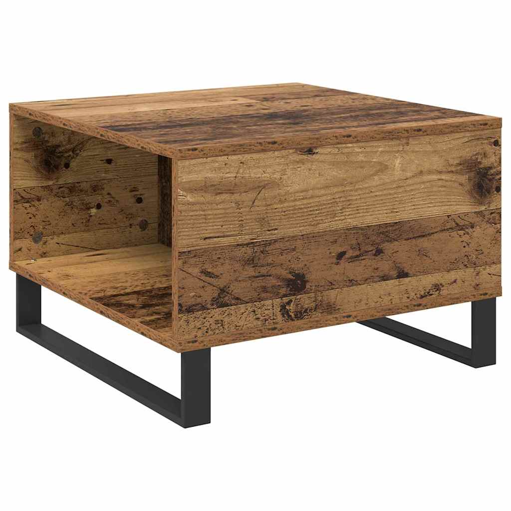 vidaXL Τραπεζάκι σαλονιού Παλιό Ξύλο 55 x 55 x 36,5 εκ