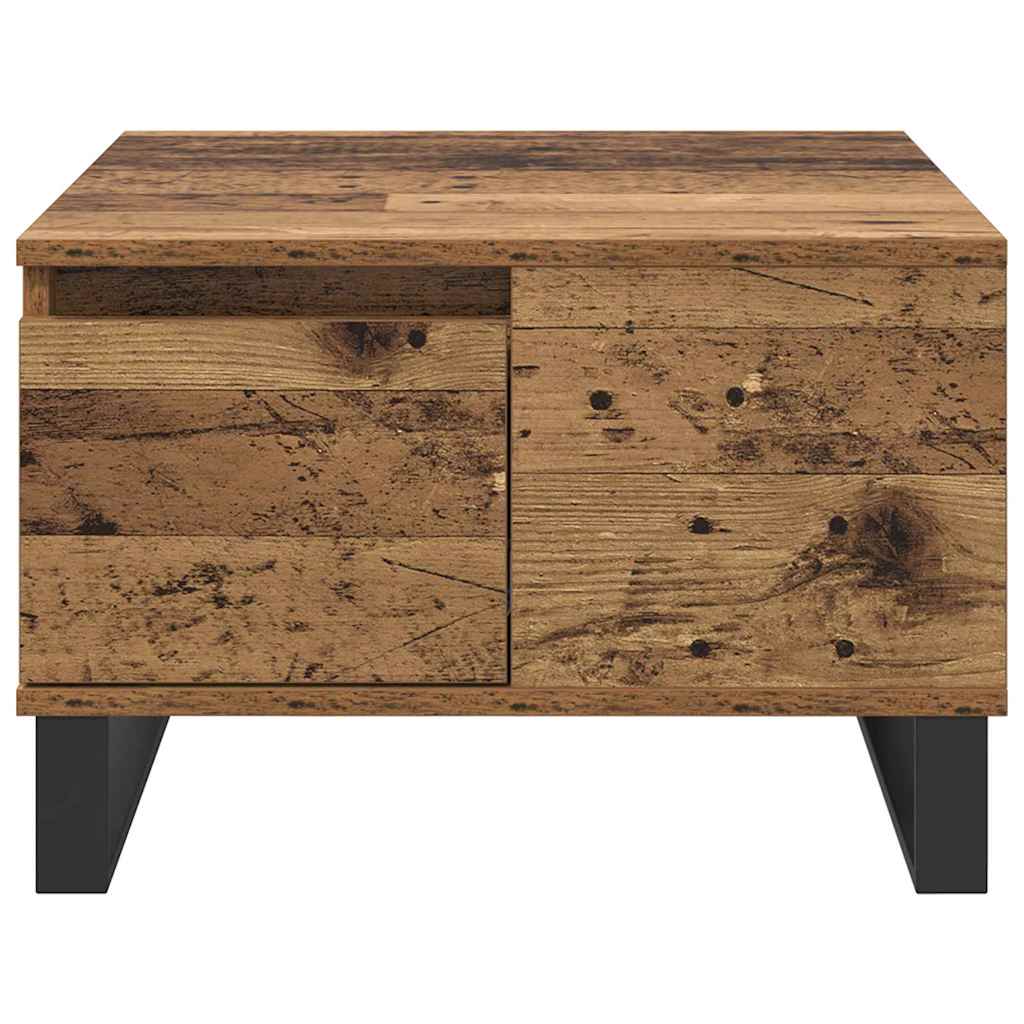 vidaXL Τραπεζάκι σαλονιού Παλιό Ξύλο 55 x 55 x 36,5 εκ
