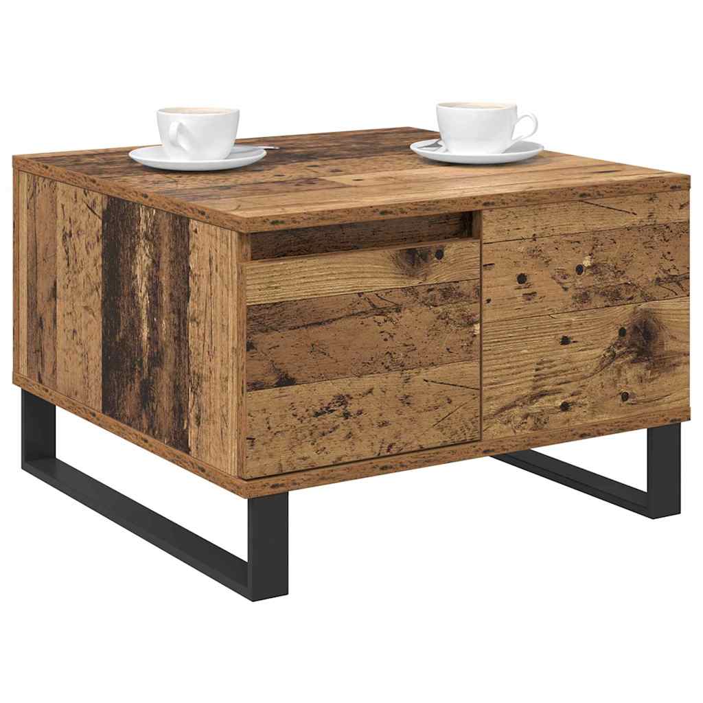 vidaXL Τραπεζάκι σαλονιού Παλιό Ξύλο 55 x 55 x 36,5 εκ