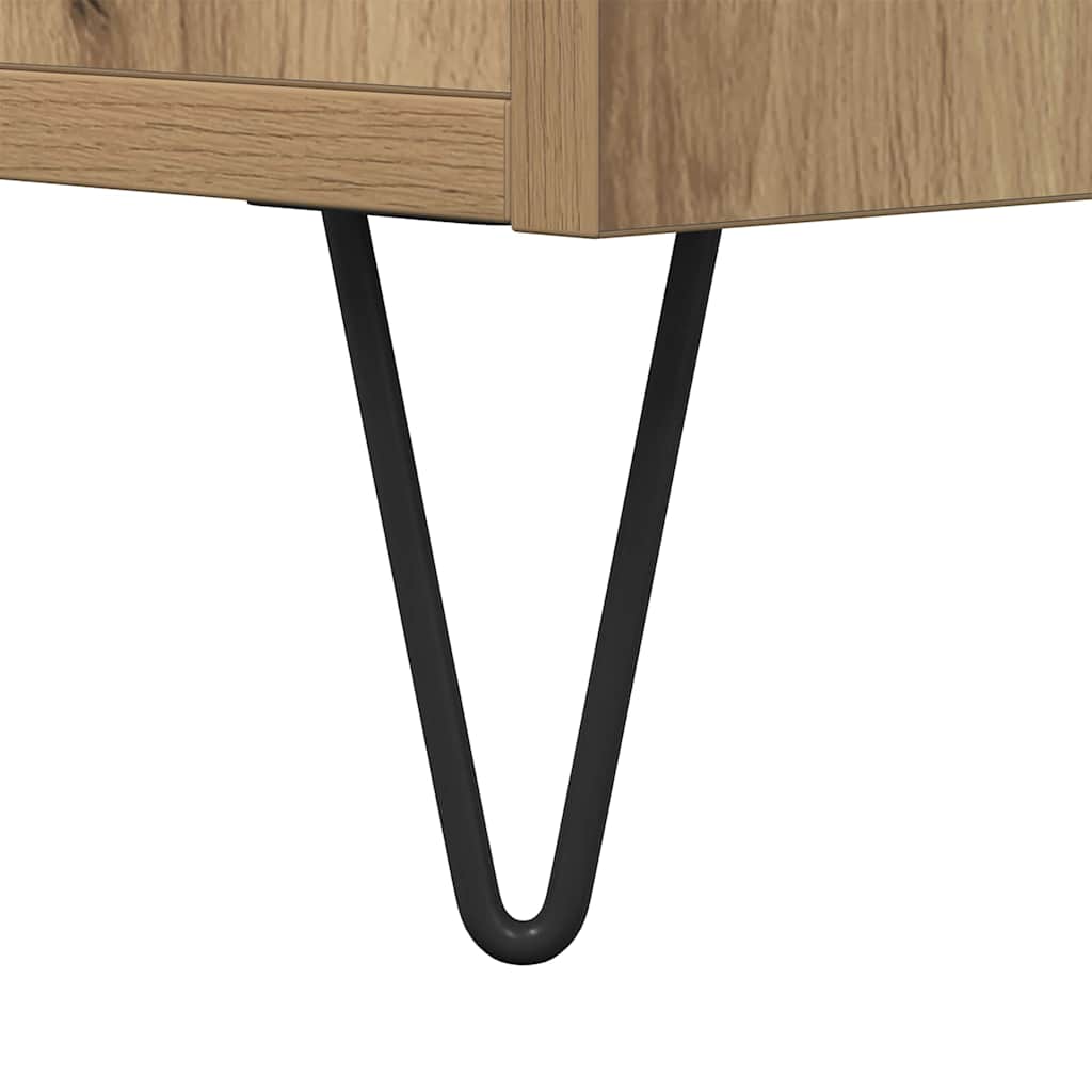 vidaXL Τραπεζάκι σαλονιού Artisan Oak 80 x 80 x 36,5 εκ