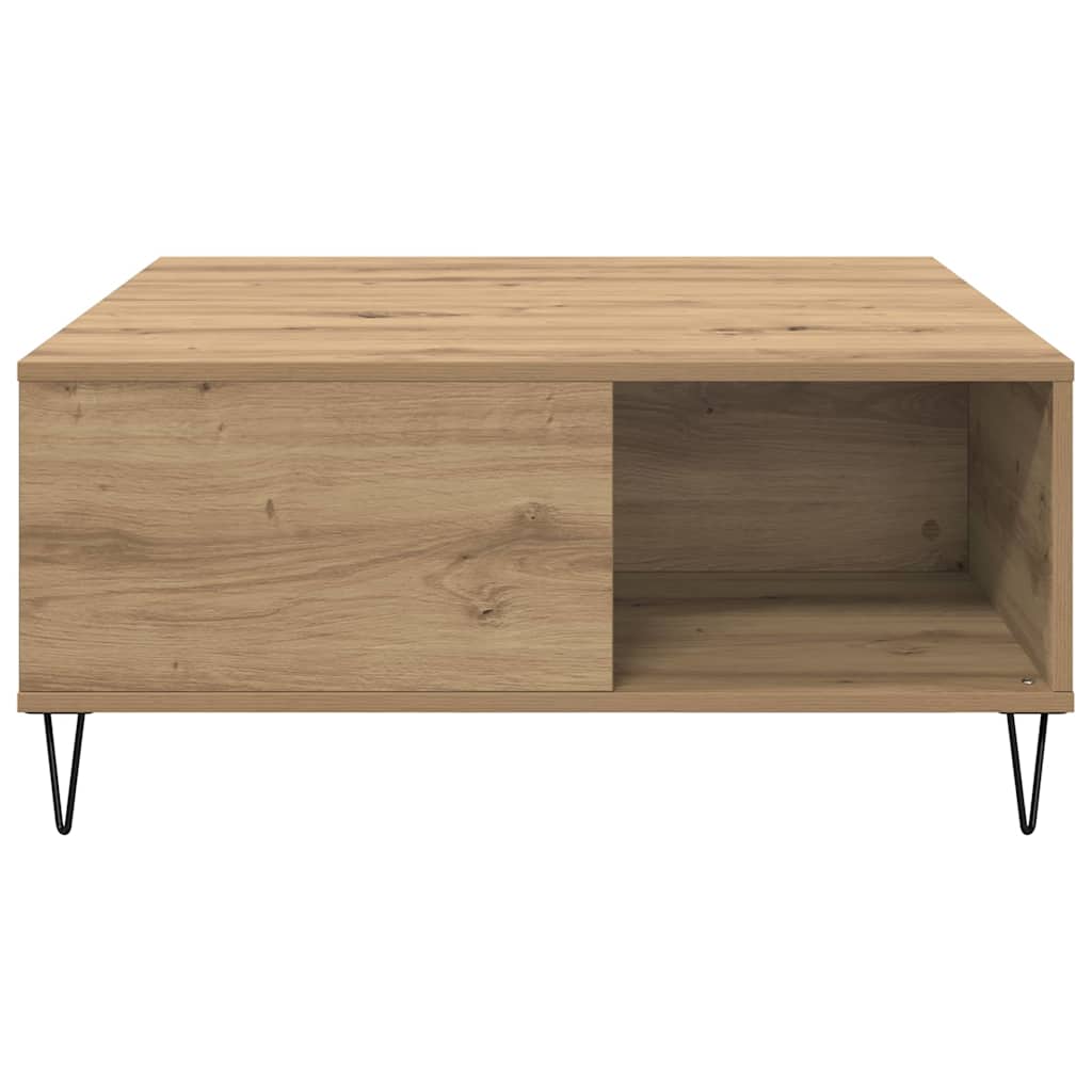 vidaXL Τραπεζάκι σαλονιού Artisan Oak 80 x 80 x 36,5 εκ
