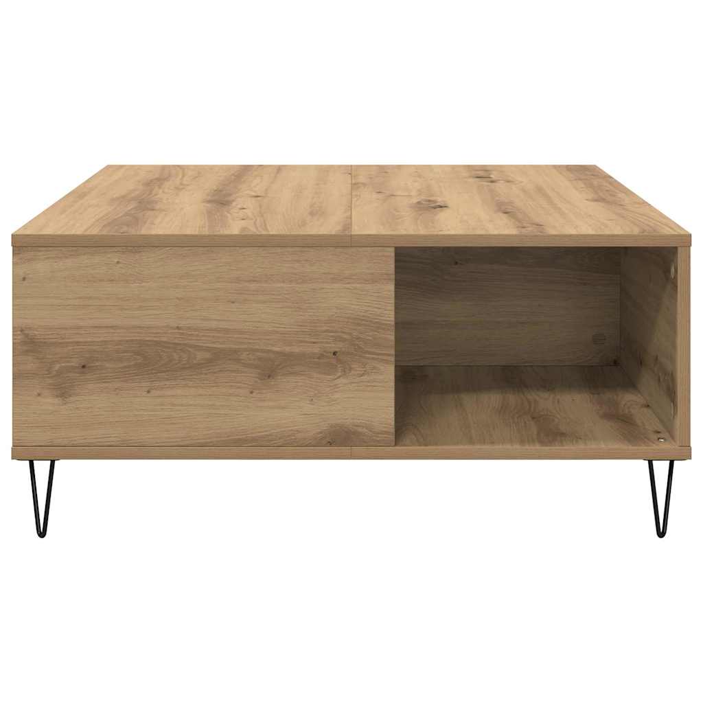 vidaXL Τραπεζάκι σαλονιού Artisan Oak 80 x 80 x 36,5 εκ