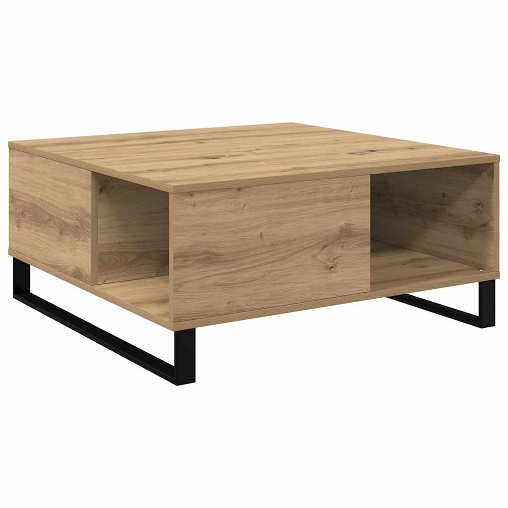 vidaXL Τραπεζάκι σαλονιού Artisan Oak 80 x 80 x 36,5 εκ