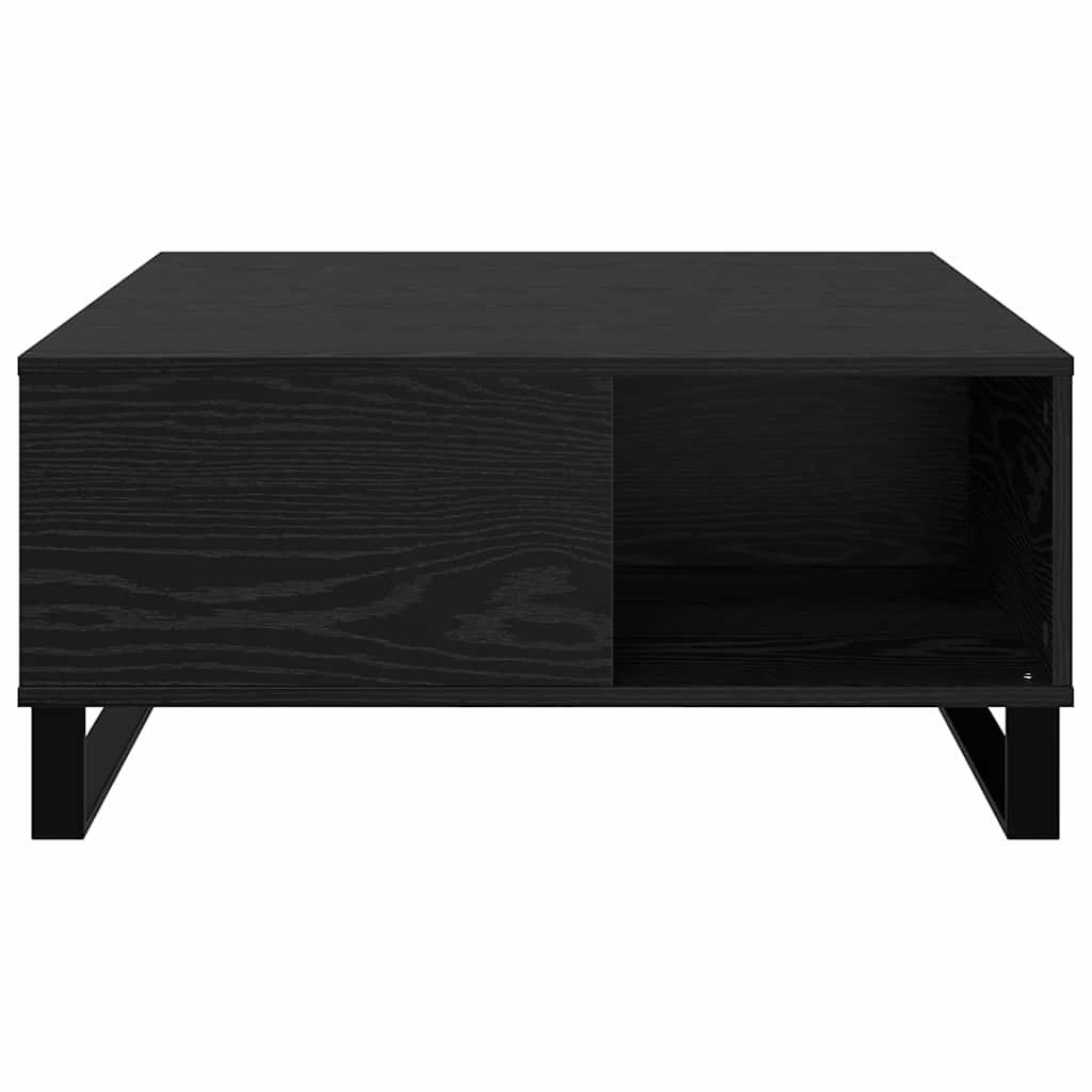 vidaXL Τραπεζάκι σαλονιού Μαύρη Οξυά 80 x 80 x 36,5 εκ