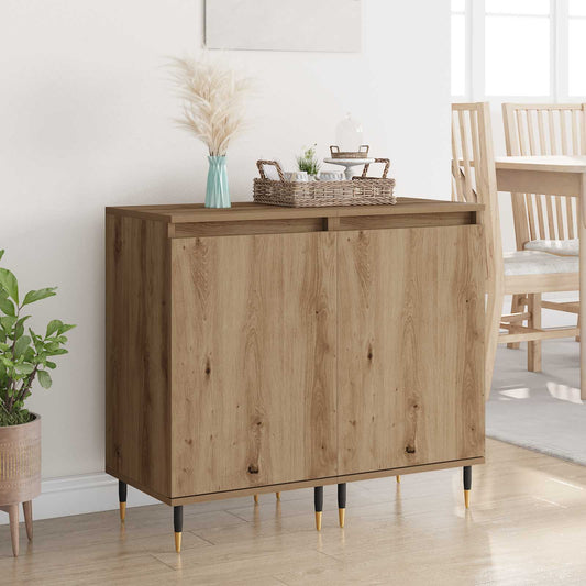 vidaXL Πλαϊνό γραφείο 2 pcs Artisan Oak 40 x 35 x 70 εκ.