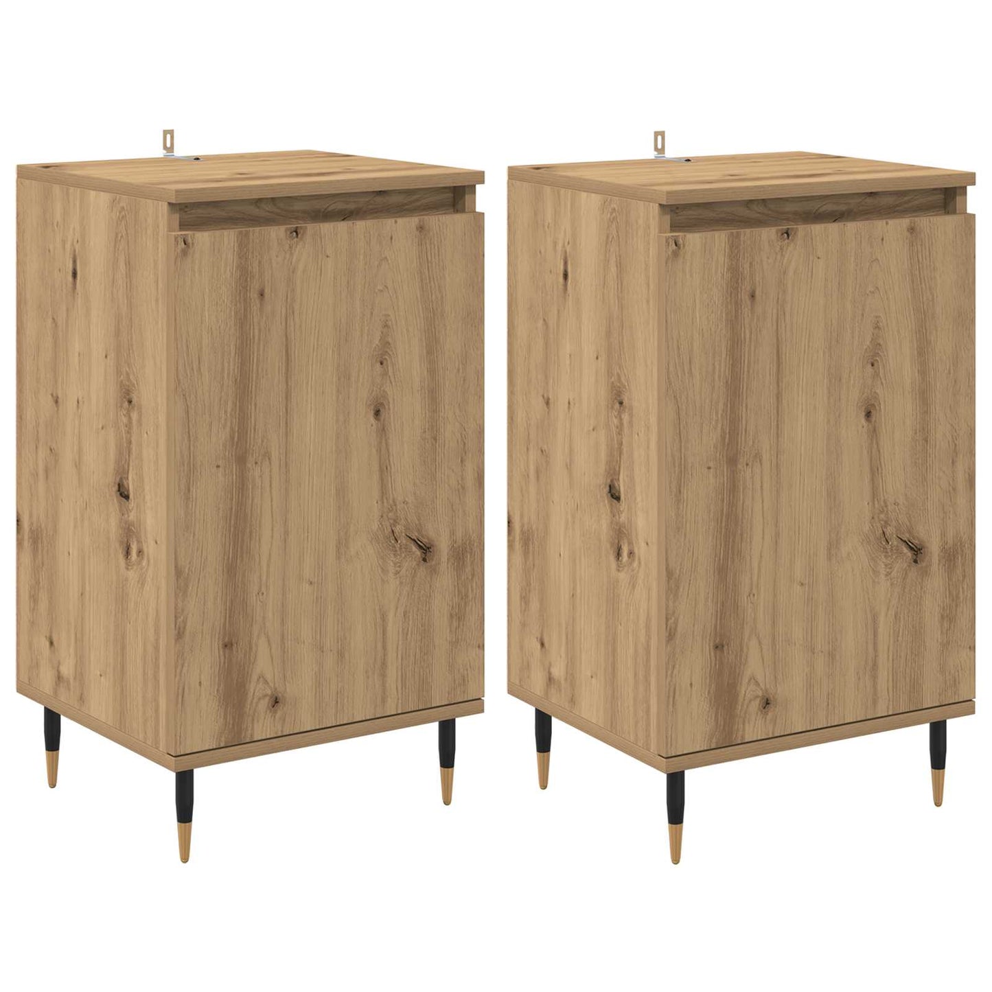 vidaXL Πλαϊνό γραφείο 2 pcs Artisan Oak 40 x 35 x 70 εκ.