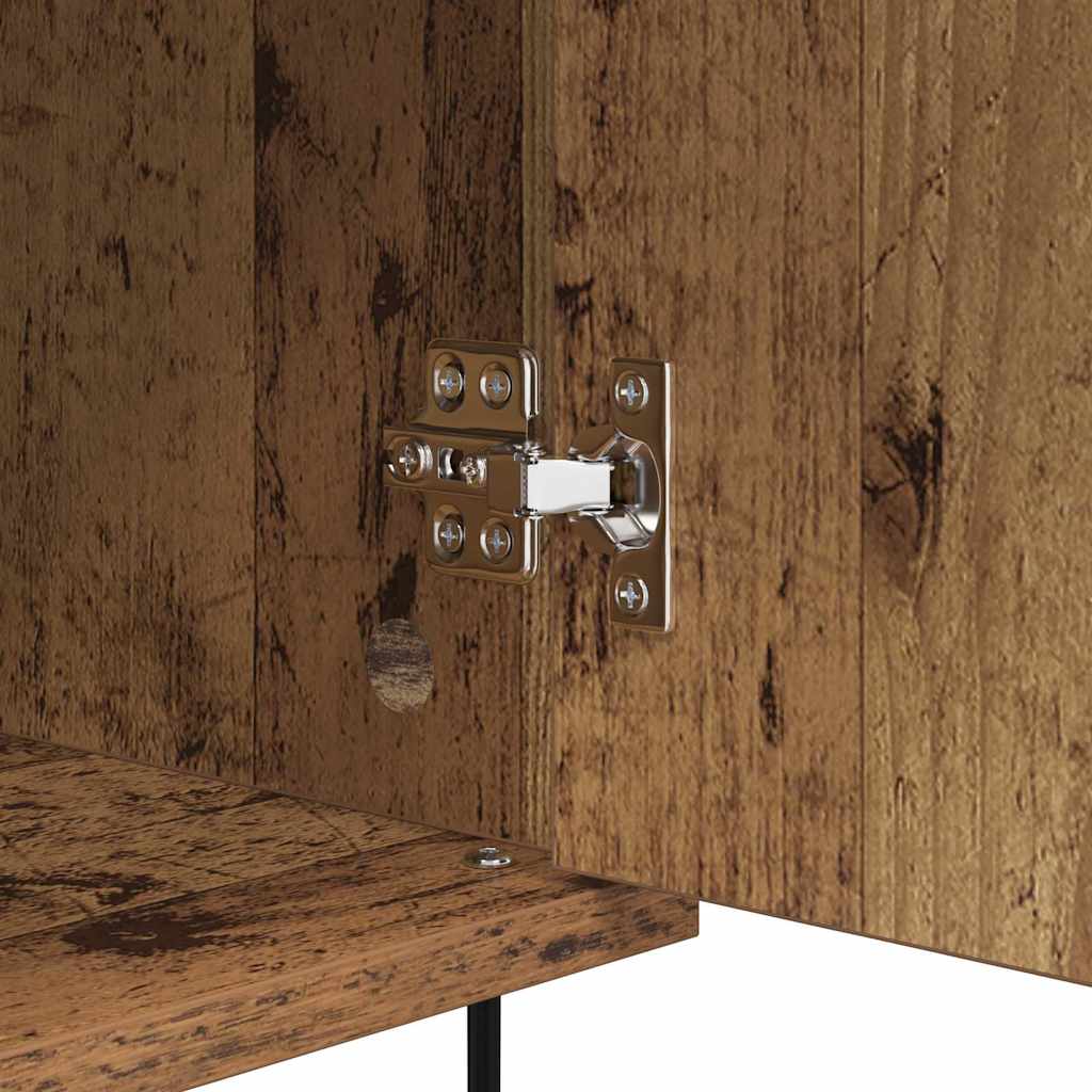 vidaXL Πλαϊνό γραφείο Παλιό ξύλο 40 x 35 x 70 εκ. Επεξεργασμένο ξύλο