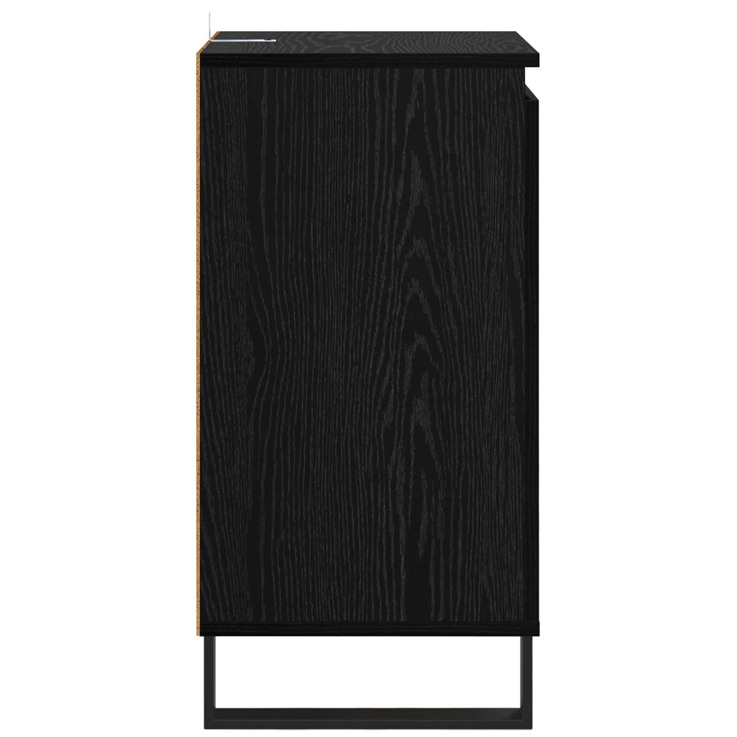 vidaXL Πλαϊνό γραφείο Μαύρη Οξυά 40 x 35 x 70 εκ. Επεξεργασμένο ξύλο