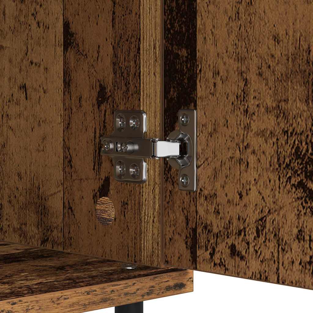 vidaXL Πλαϊνό γραφείο με συρτάρι Παλιό Ξύλο 60 x 35 x 70 cm