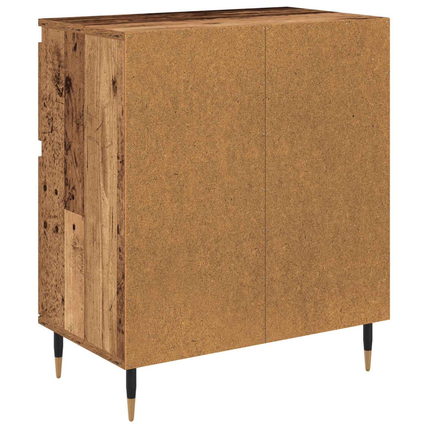 vidaXL Πλαϊνό γραφείο με συρτάρι Παλιό Ξύλο 60 x 35 x 70 cm